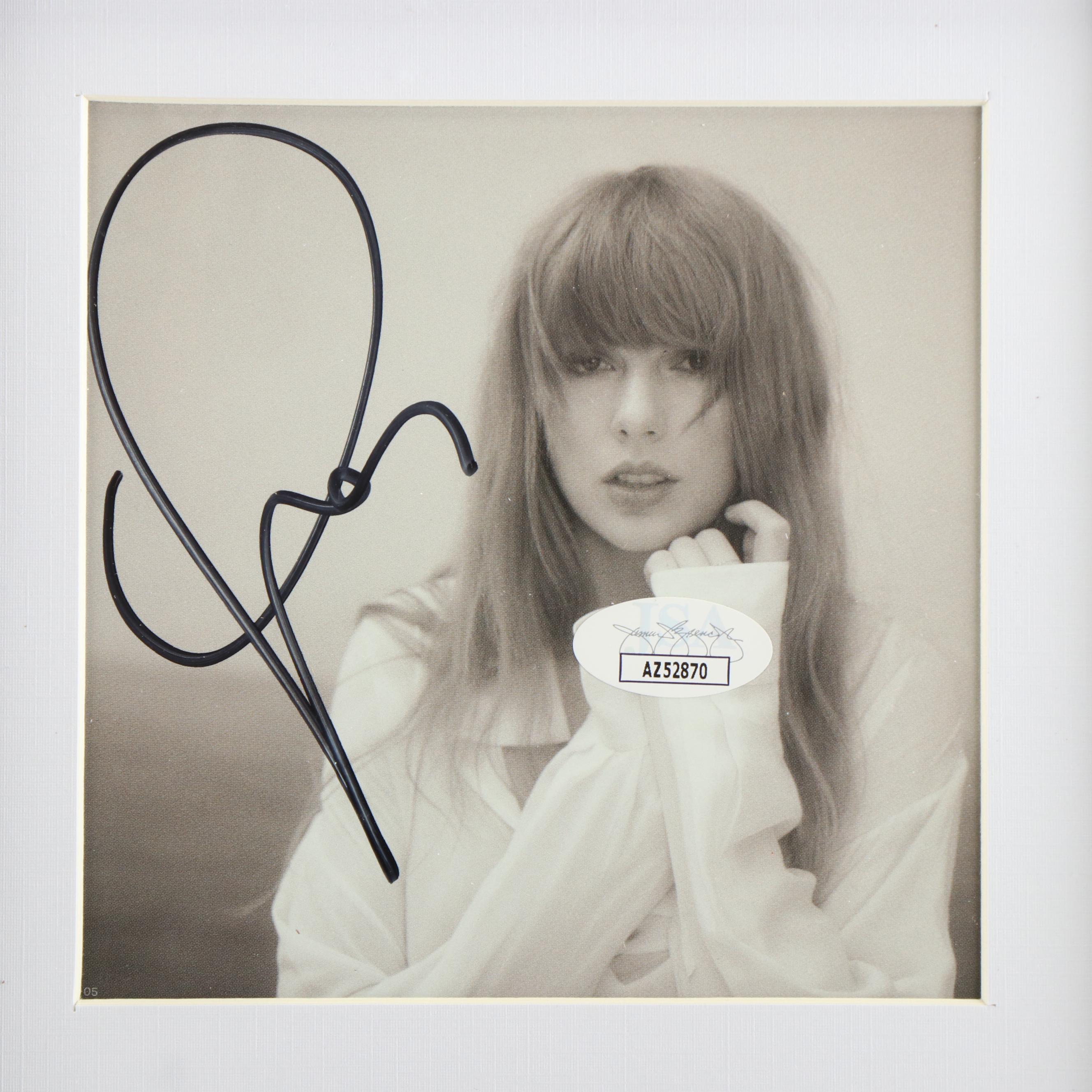 Taylor Swift Signed "The Tortured Poets Department" CD Card in Frame, JSA