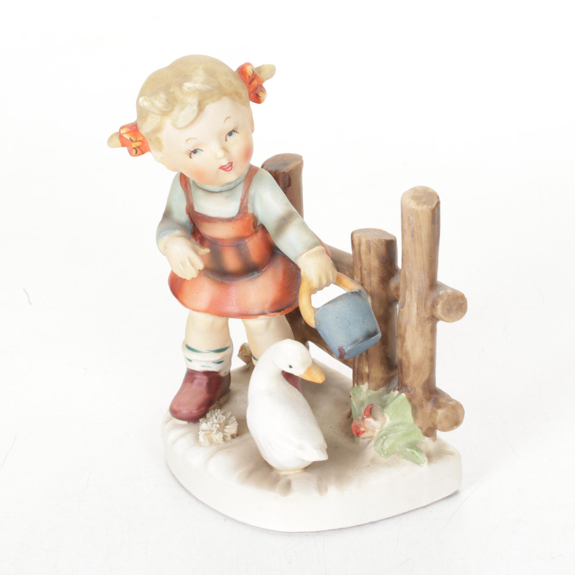 Erich Stauffer "Backyard Harmony" & Other Springtime Glazed Porcelain Figurines