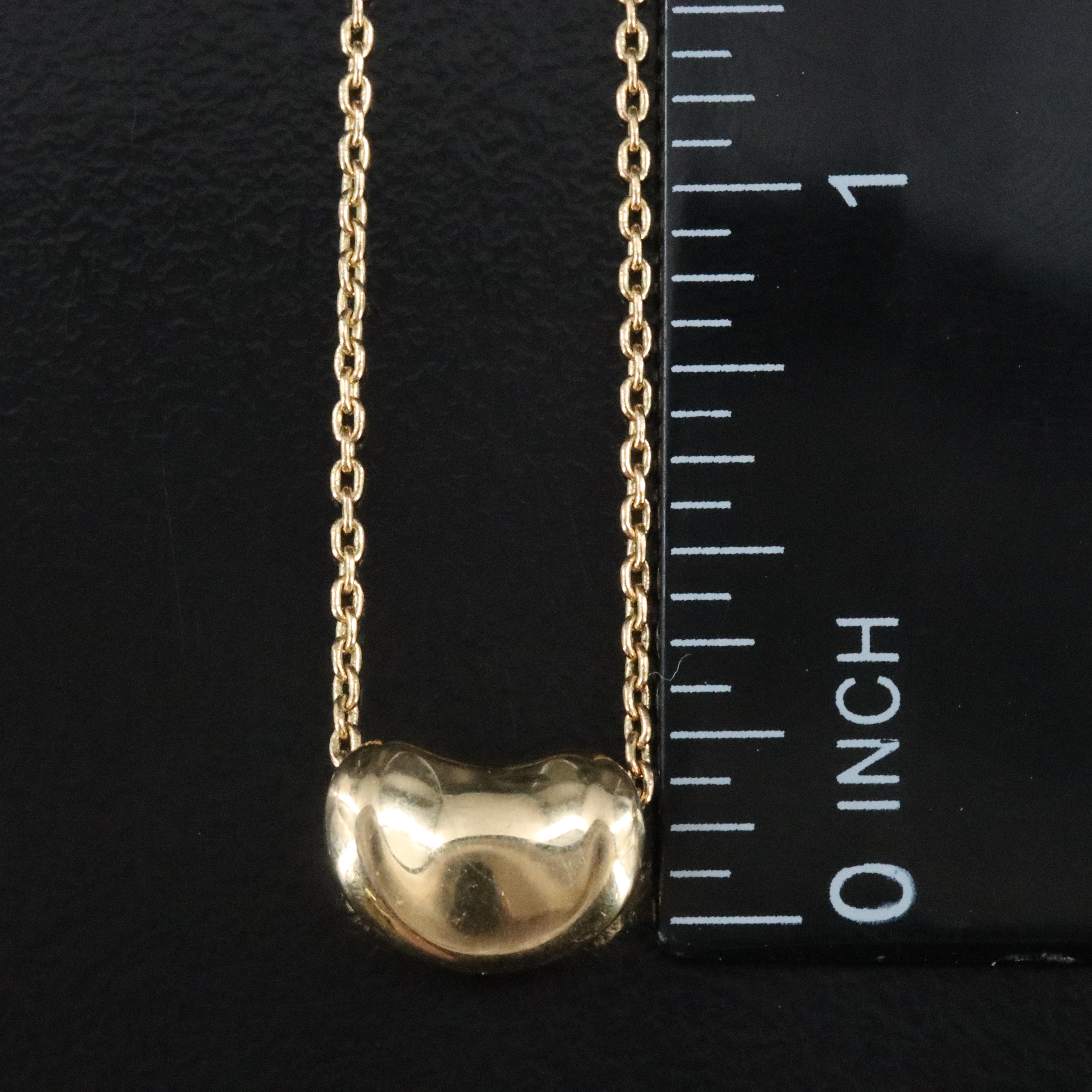 Elsa Peretti for Tiffany & Co. Bean Design 18K Necklace