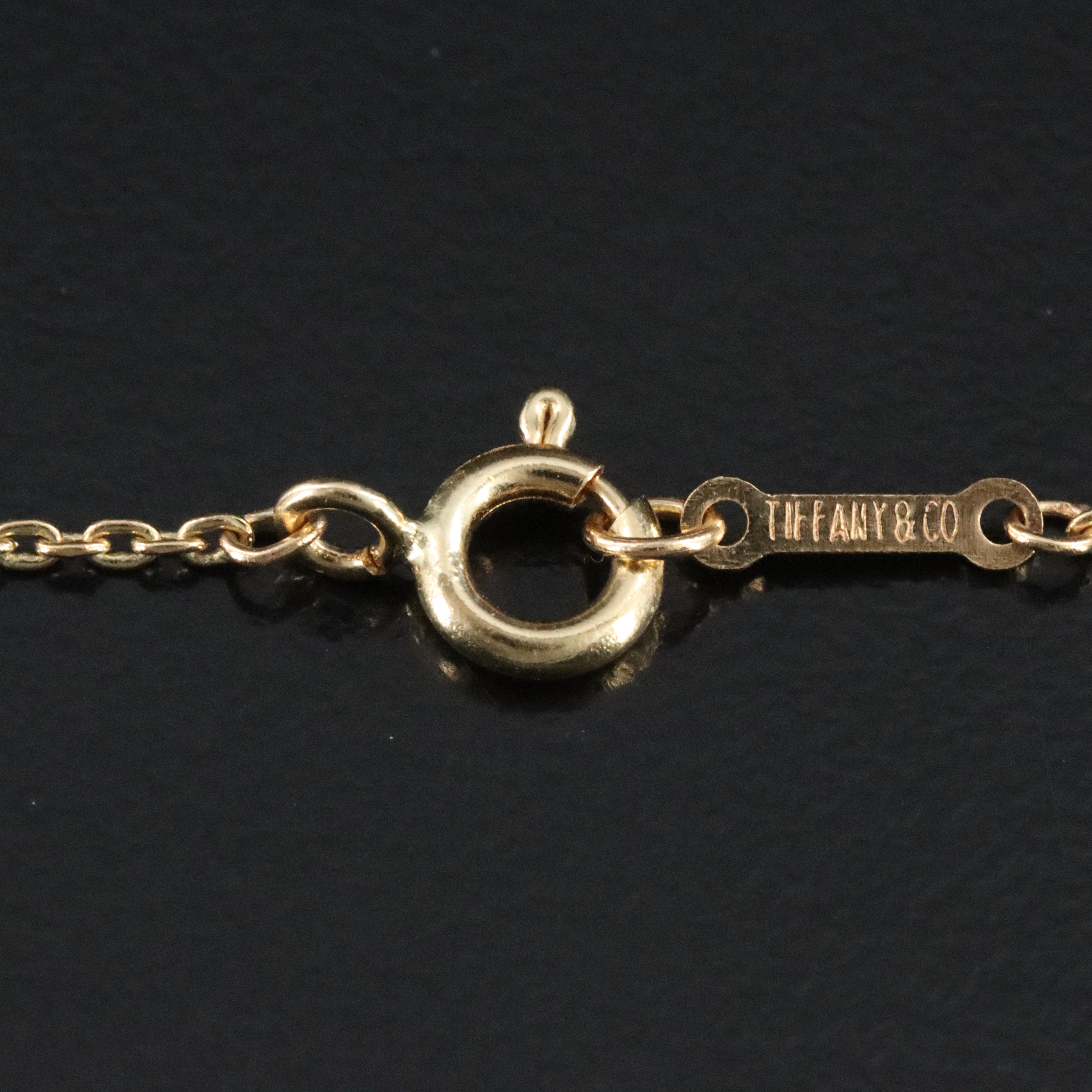 Elsa Peretti for Tiffany & Co. Bean Design 18K Necklace