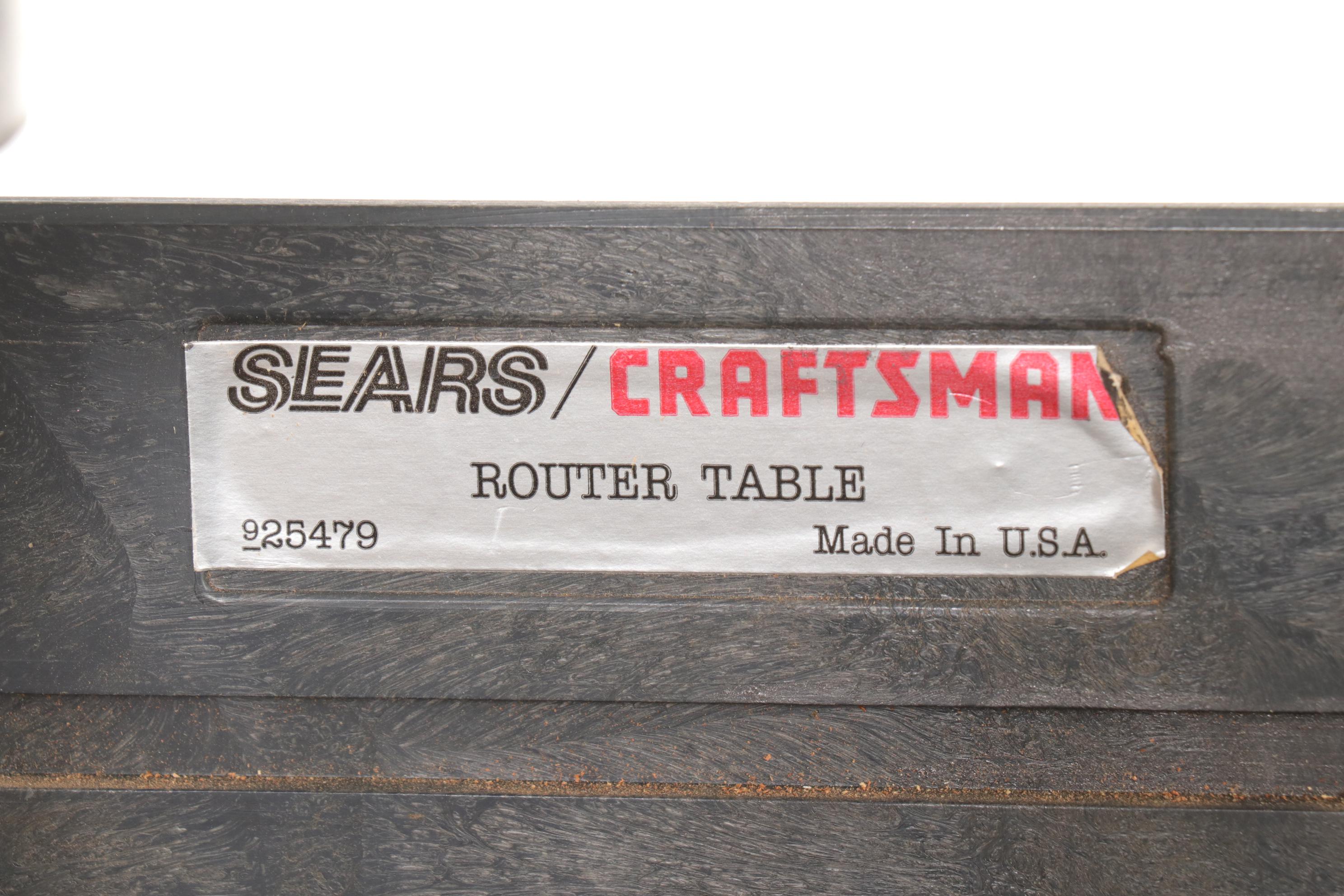 Craftsman Model 315 Router with Router Table