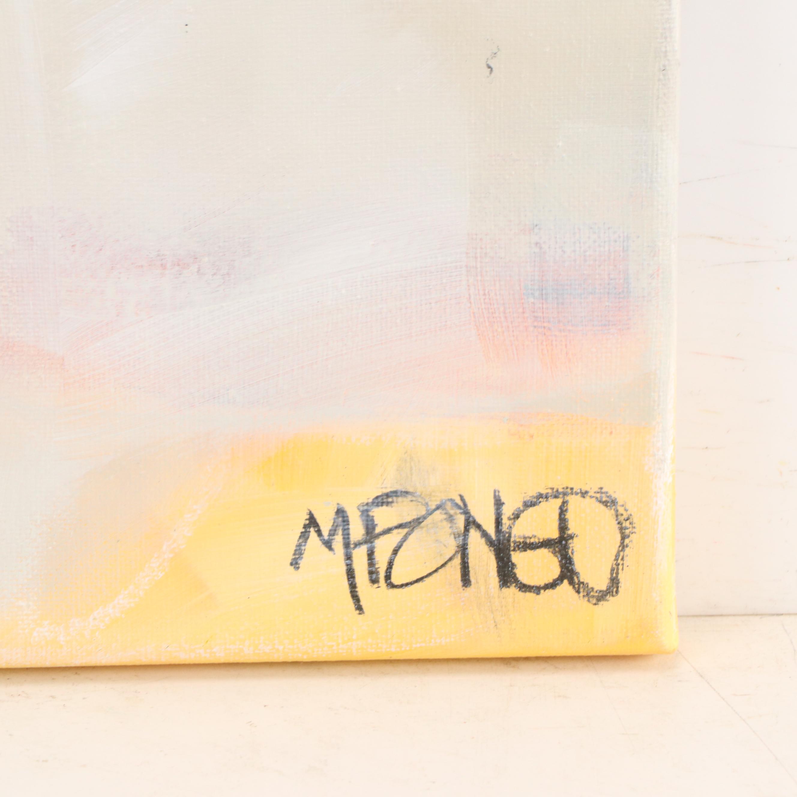 Milagros Pongo Abstract Mixed Media Painting "Onirico," 21st Century