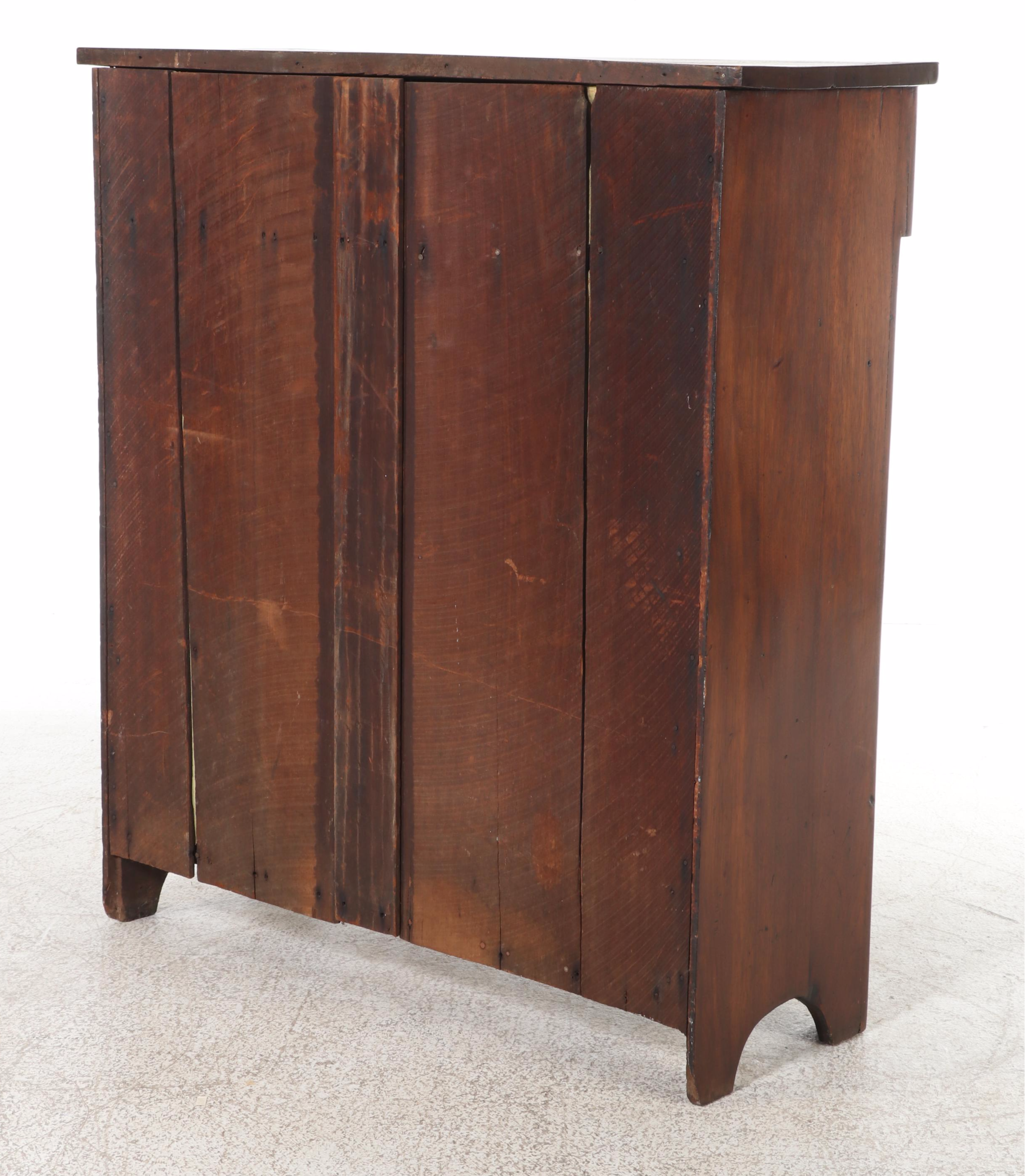 American Primitive Walnut Jelly Cupboard, 19th Century