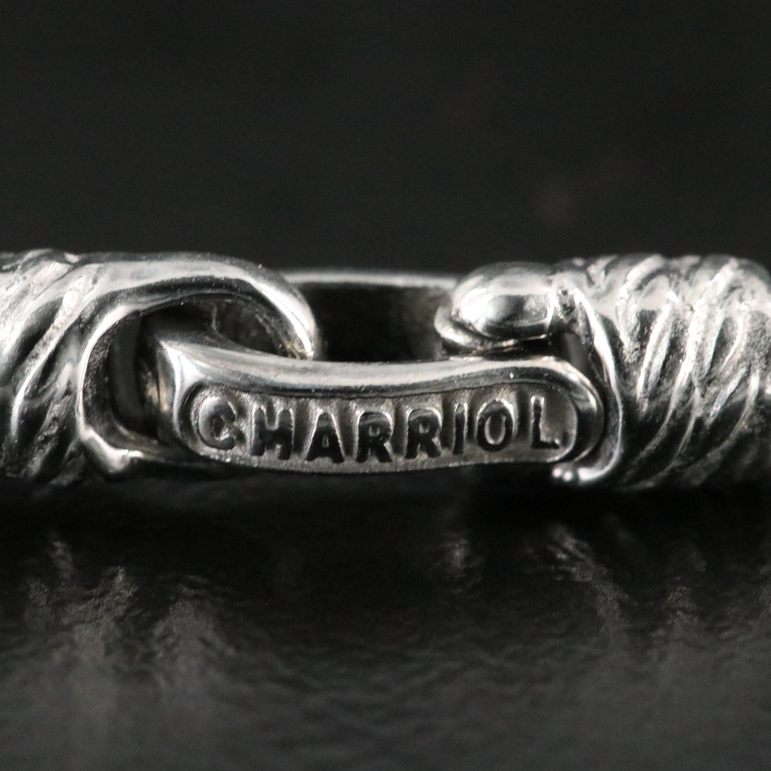 Charriol Classique Steel Bracelet with 18K and Diamond Round Stations