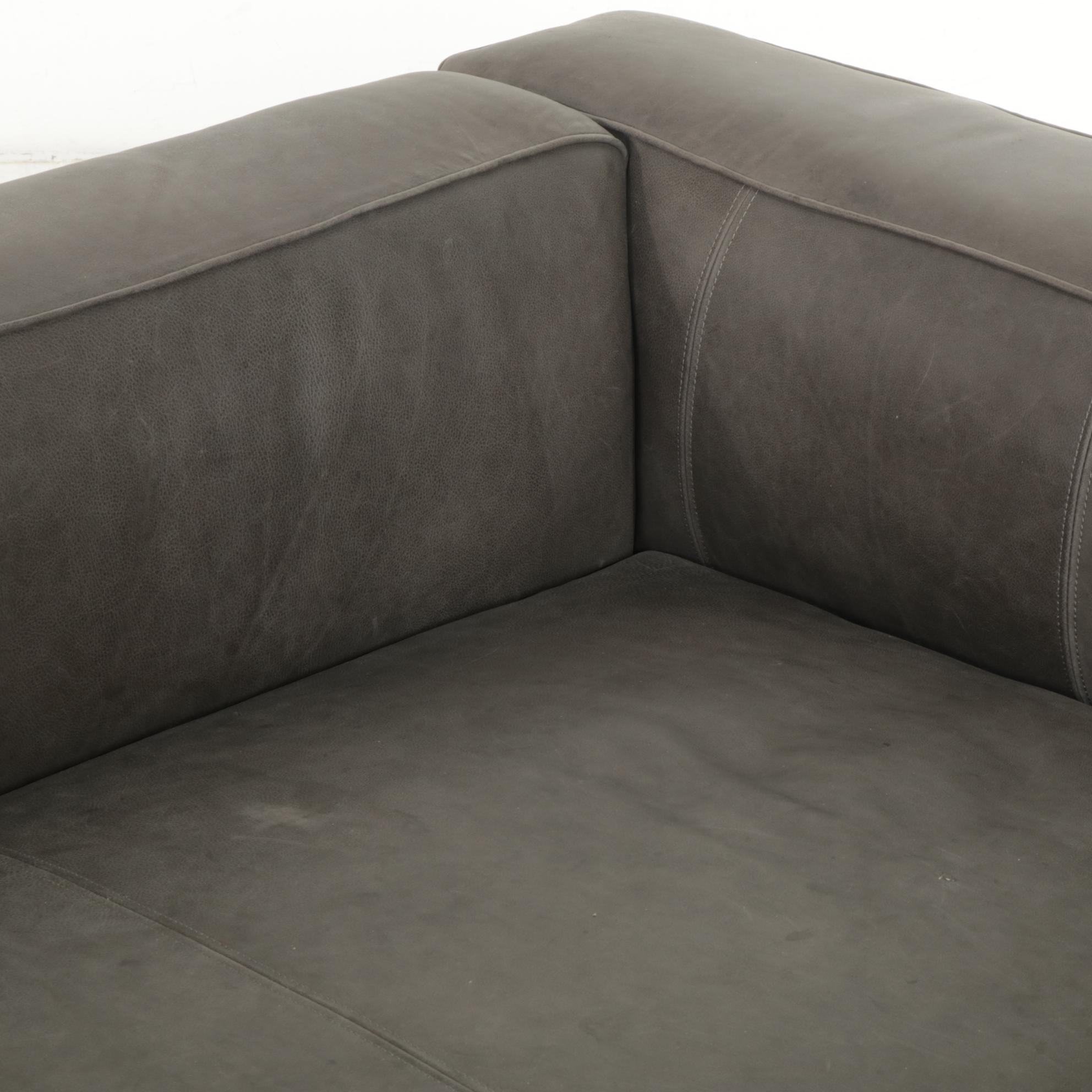 Arhaus "Madrone" Leather Upholstered Sofa