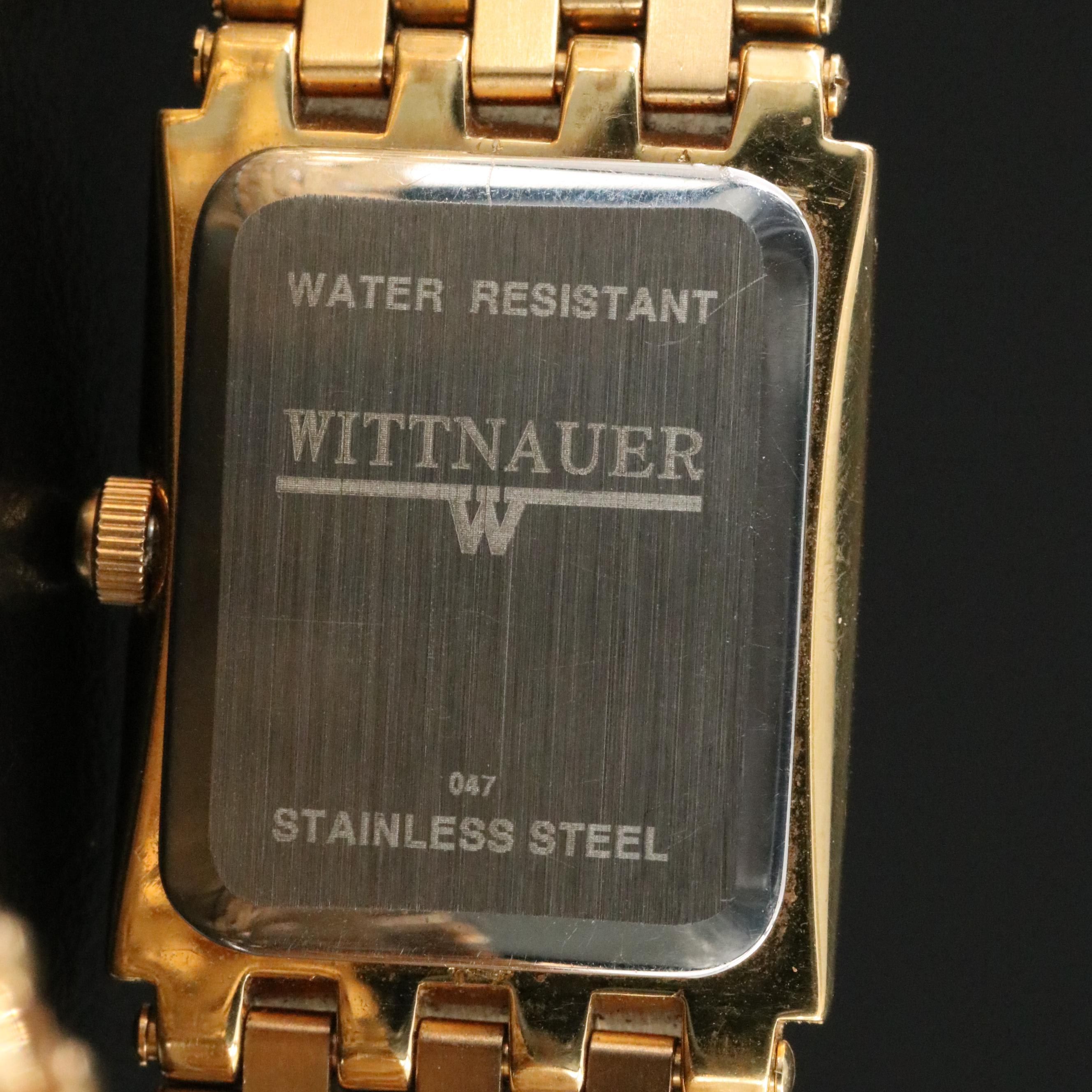 Wittnauer Cosmopolitan 17mm Gold Plated Quartz Watch