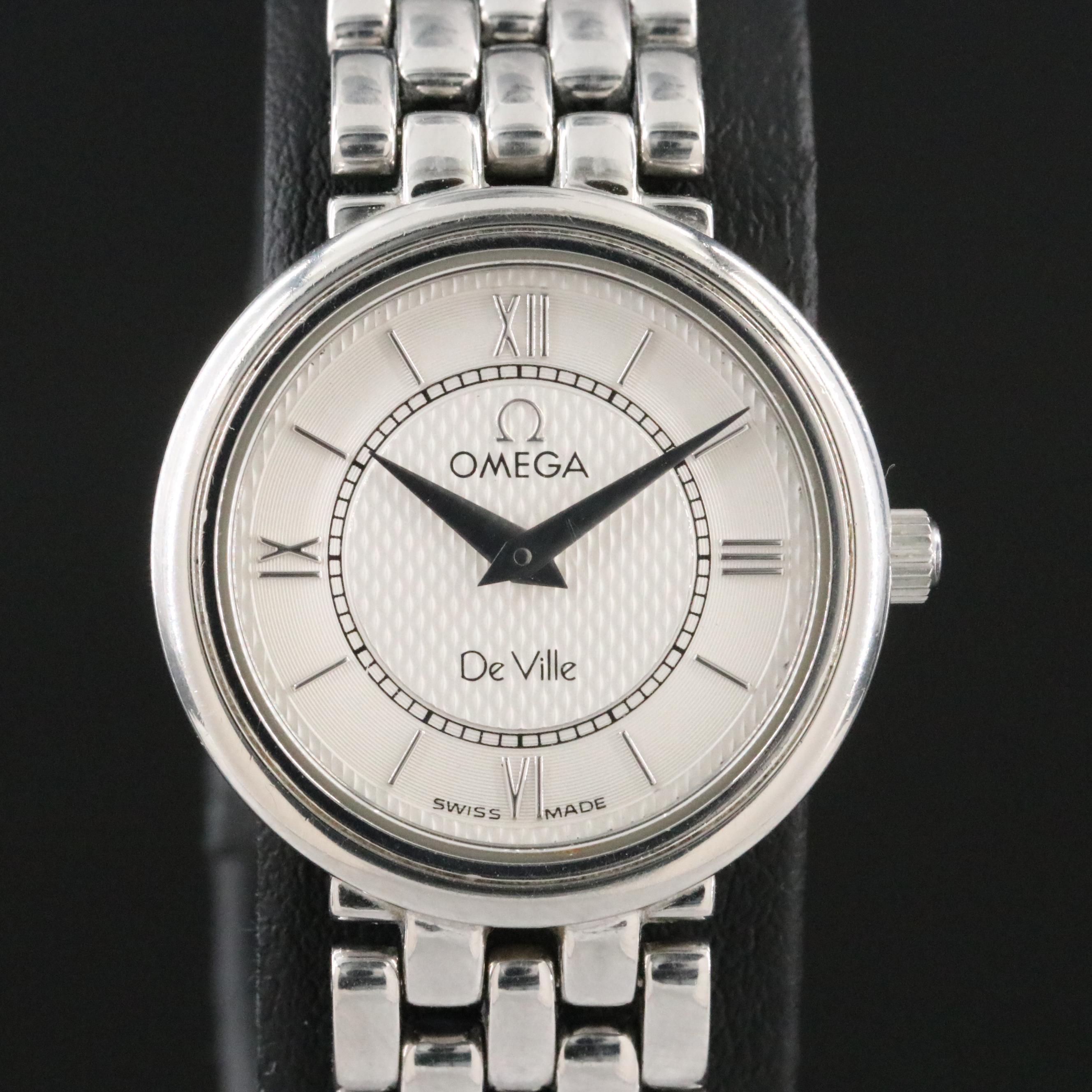 Omega DeVille Prestige 795.1471 Silver Dial Steel Quartz Watch