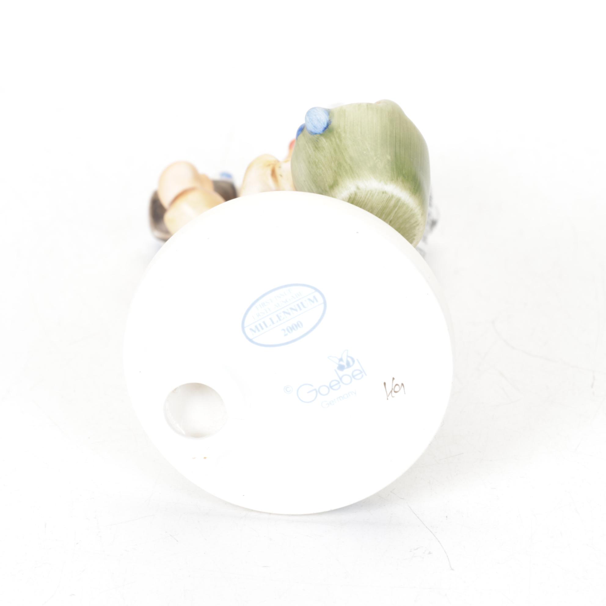 Goebel "One Coat or Two?" and "Little Miss Mail Carrier" Hummel Porcelain Pair