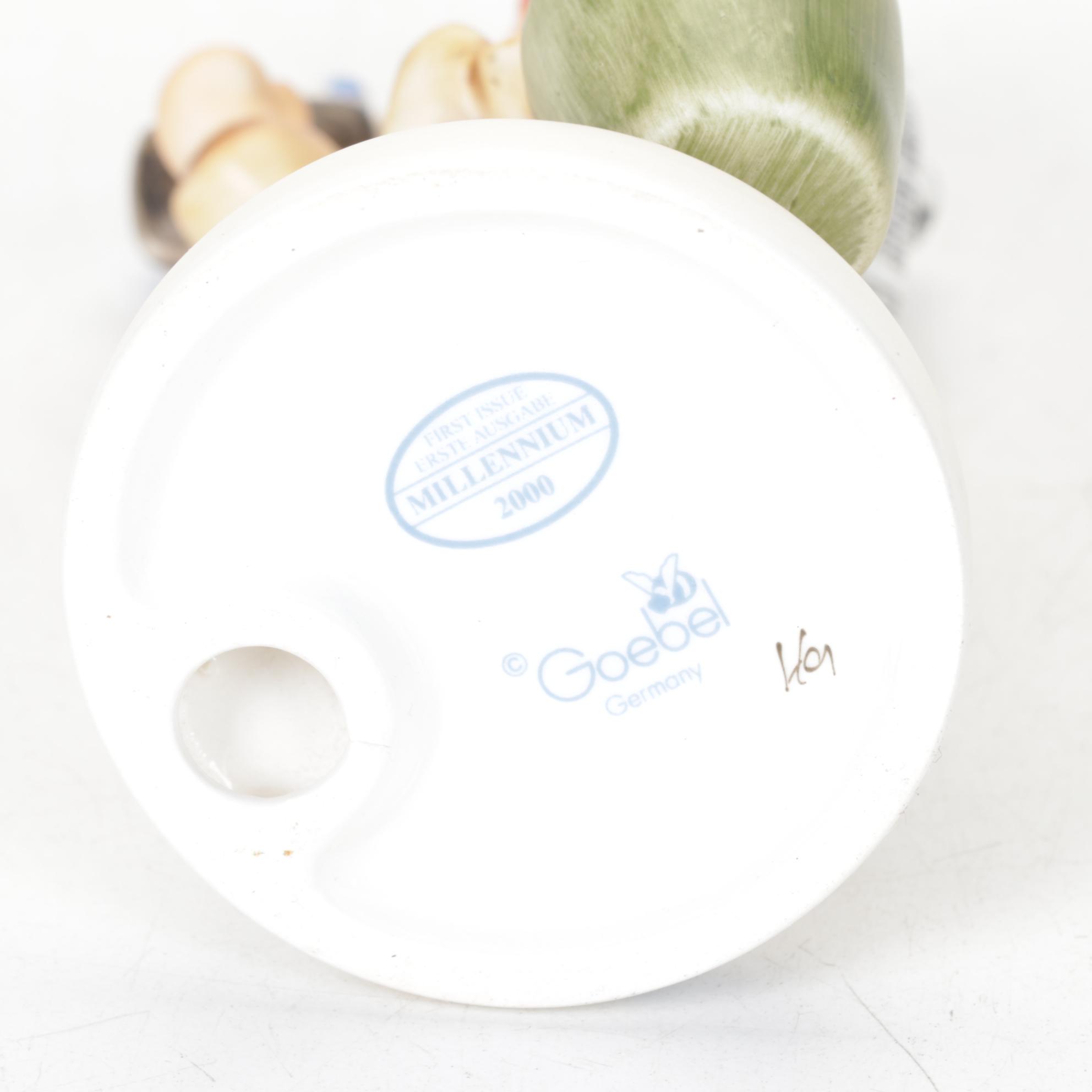 Goebel "One Coat or Two?" and "Little Miss Mail Carrier" Hummel Porcelain Pair