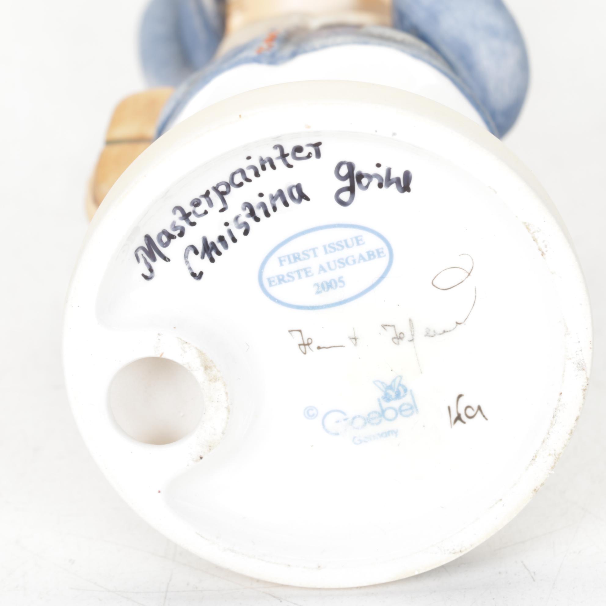 Goebel "One Coat or Two?" and "Little Miss Mail Carrier" Hummel Porcelain Pair