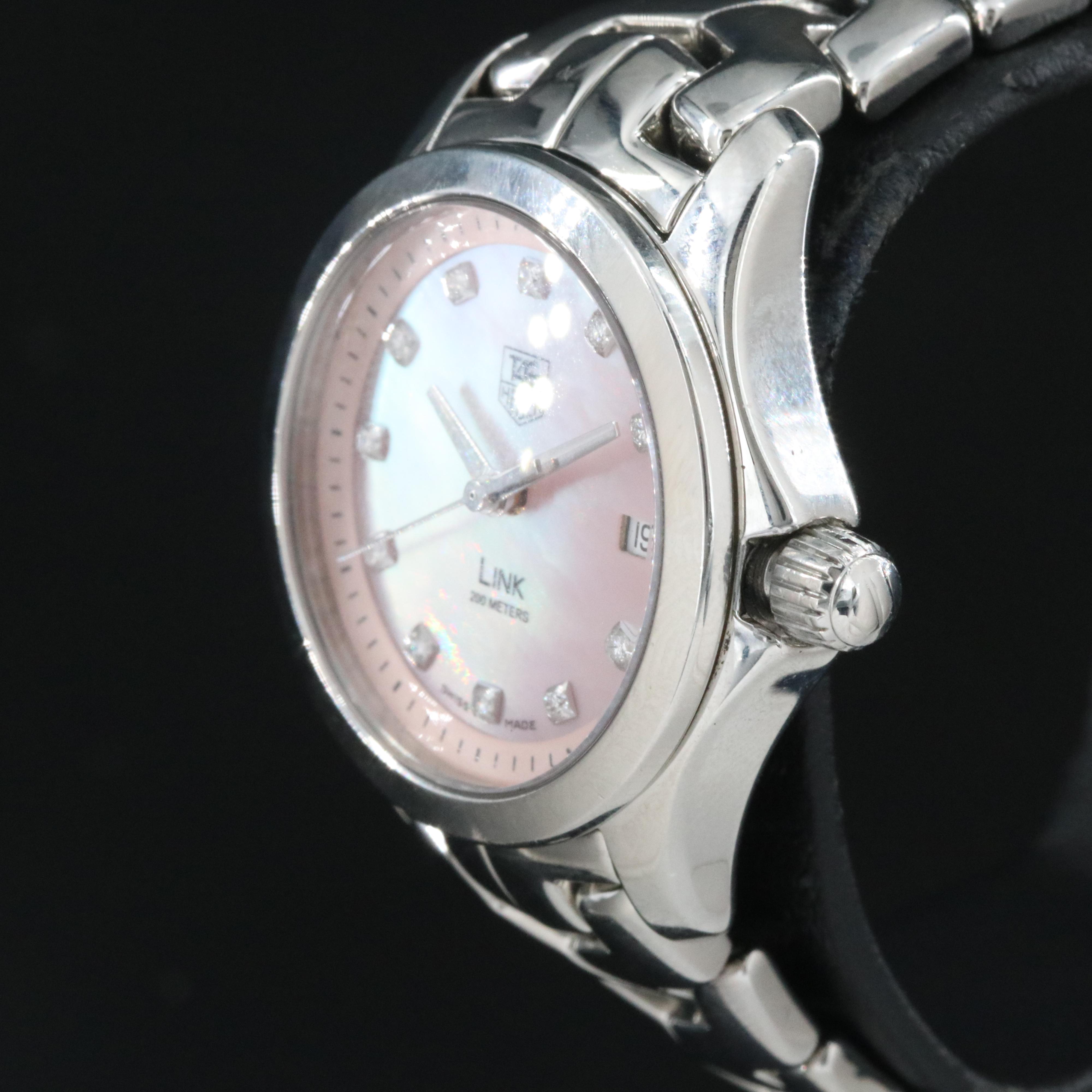 TAG Heuer Link Diamond Mother-of-Pearl Steel Quartz Watch