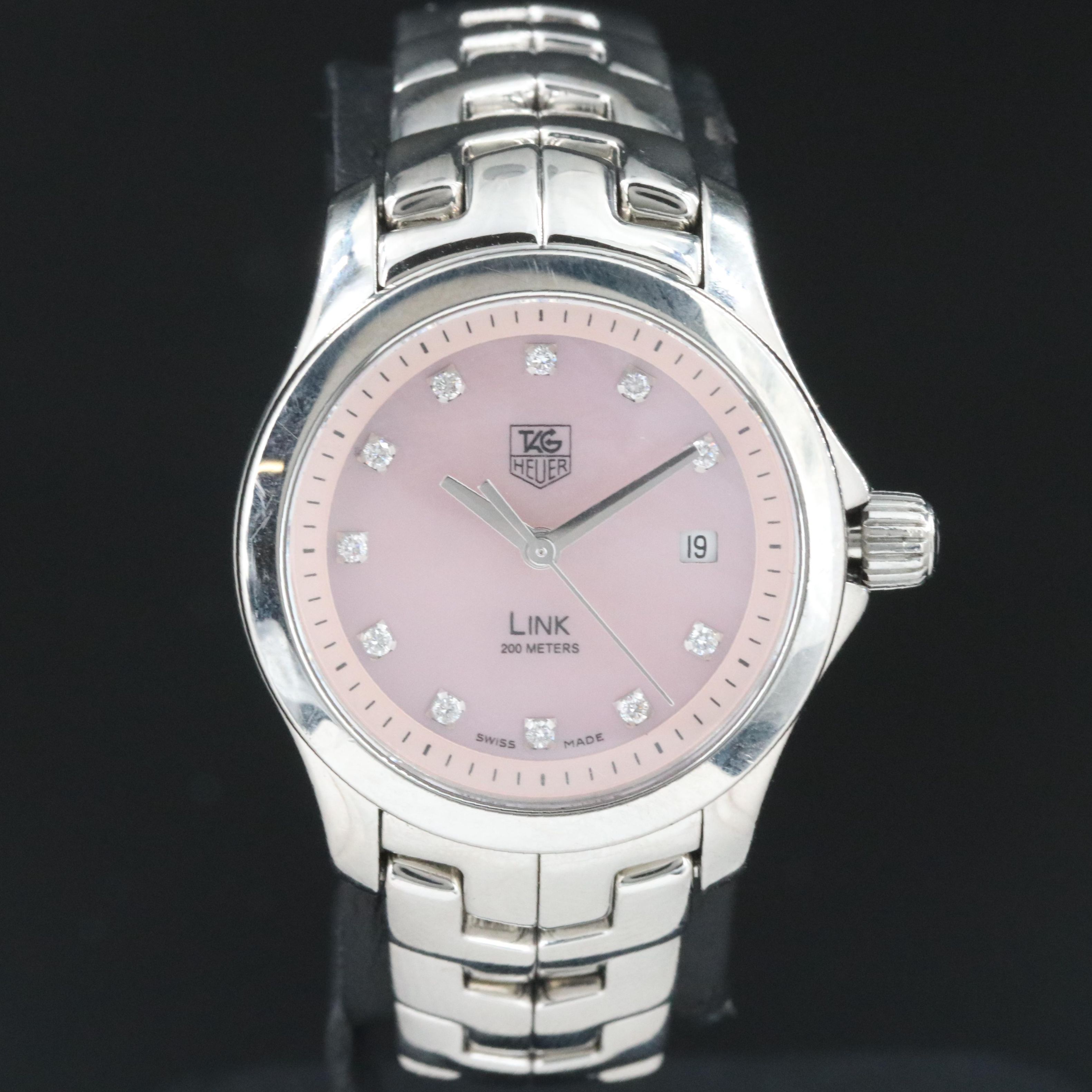 TAG Heuer Link Diamond Mother-of-Pearl Steel Quartz Watch