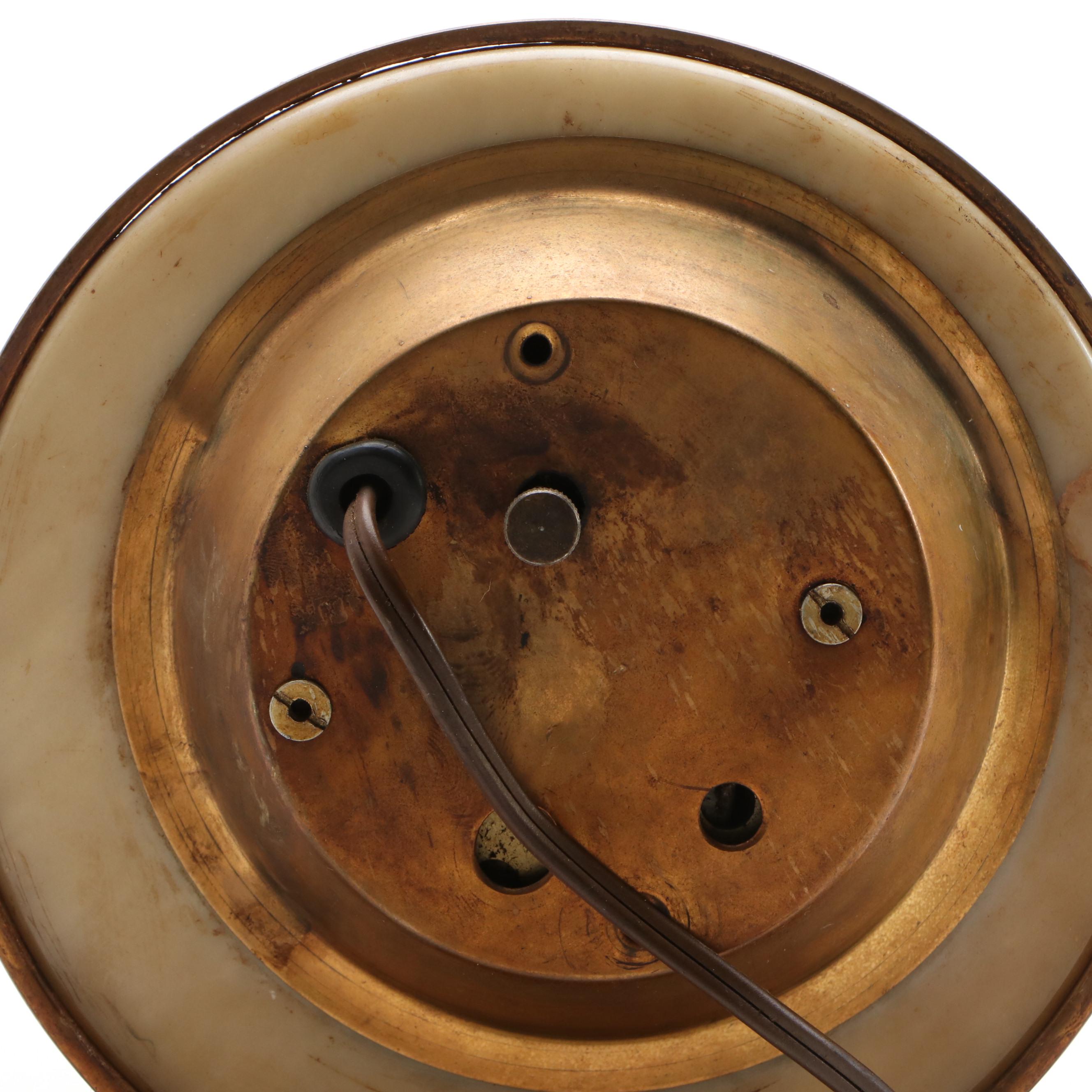 Sessions Art Deco Style Marble Electric Clock, Early to Mid-20th Century