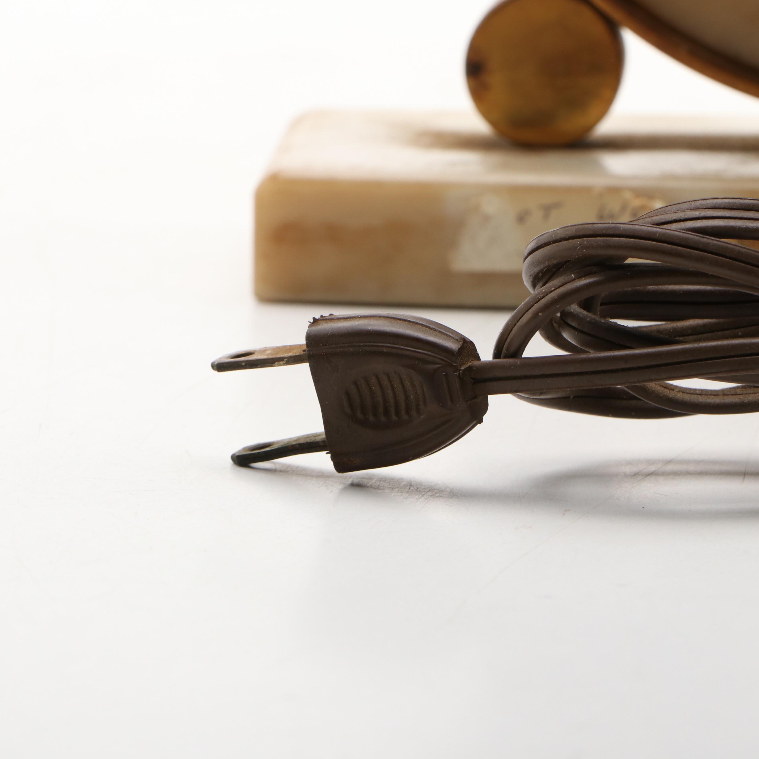 Sessions Art Deco Style Marble Electric Clock, Early to Mid-20th Century