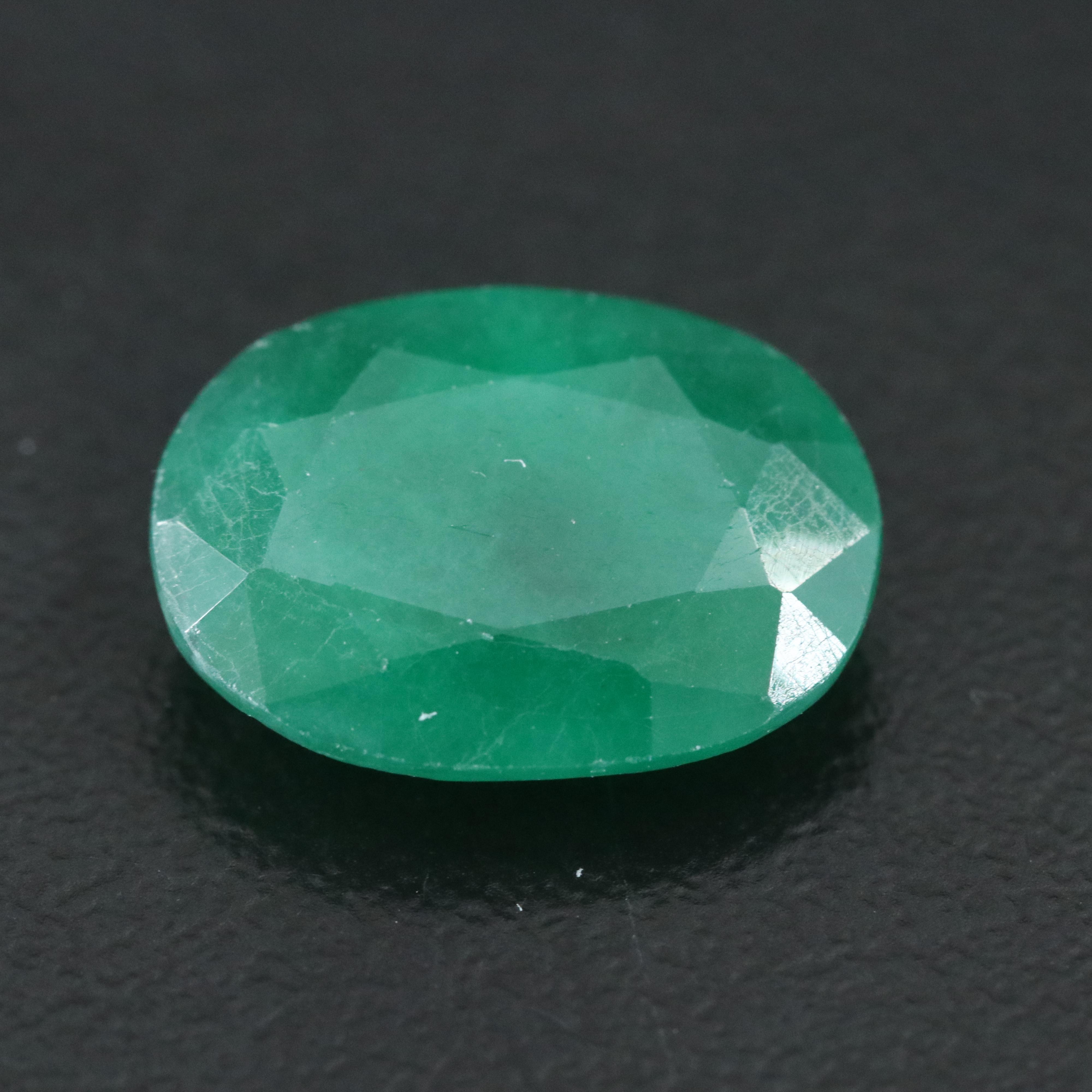 Loose 4.03 CT Emerald with IGI Report