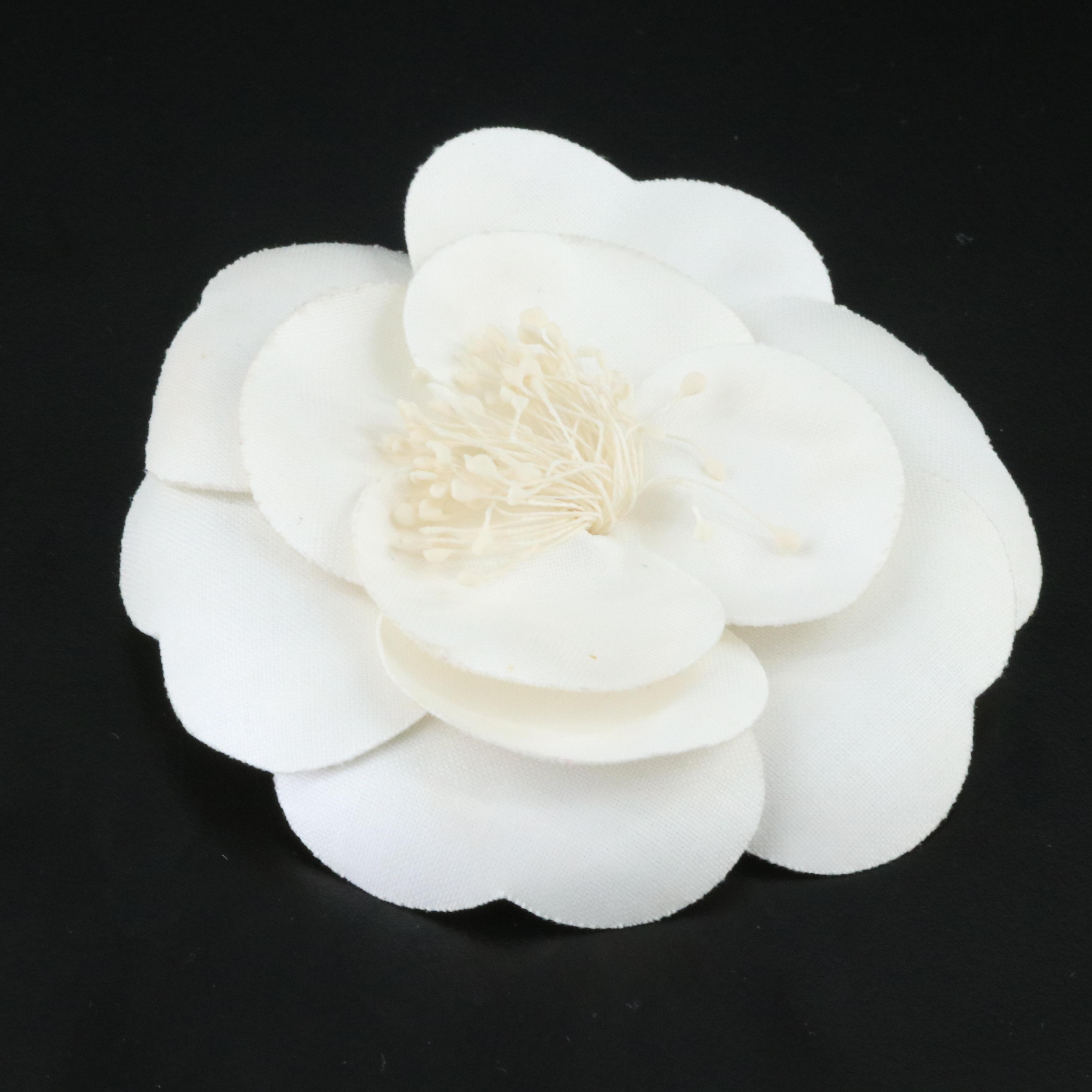 Chanel Camillia Fabric Brooch