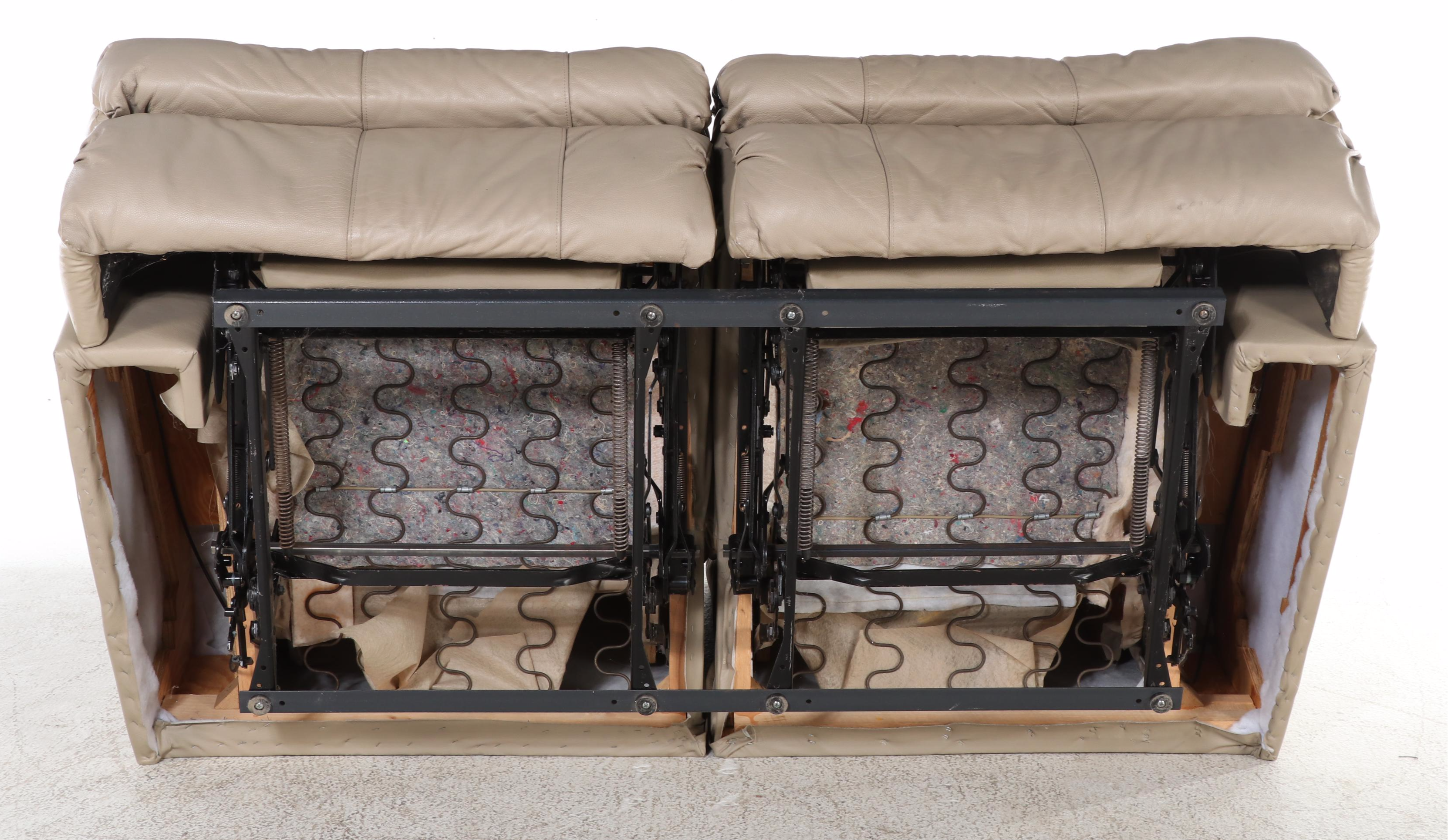 Broyhill Leather-Touch Dual-Reclining Loveseat