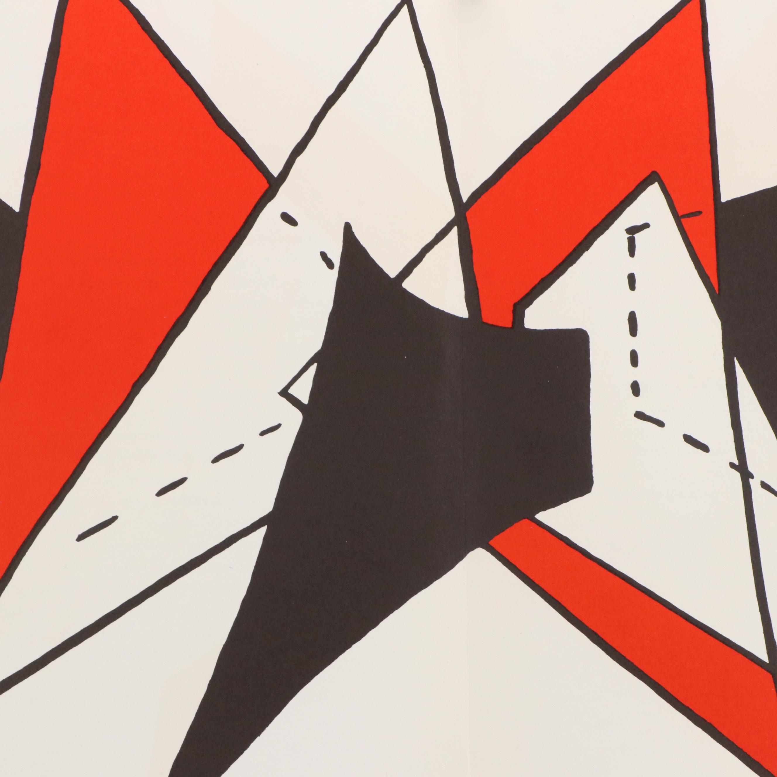 Alexander Calder Color Lithograph for "Derrière le Miroir," 1966
