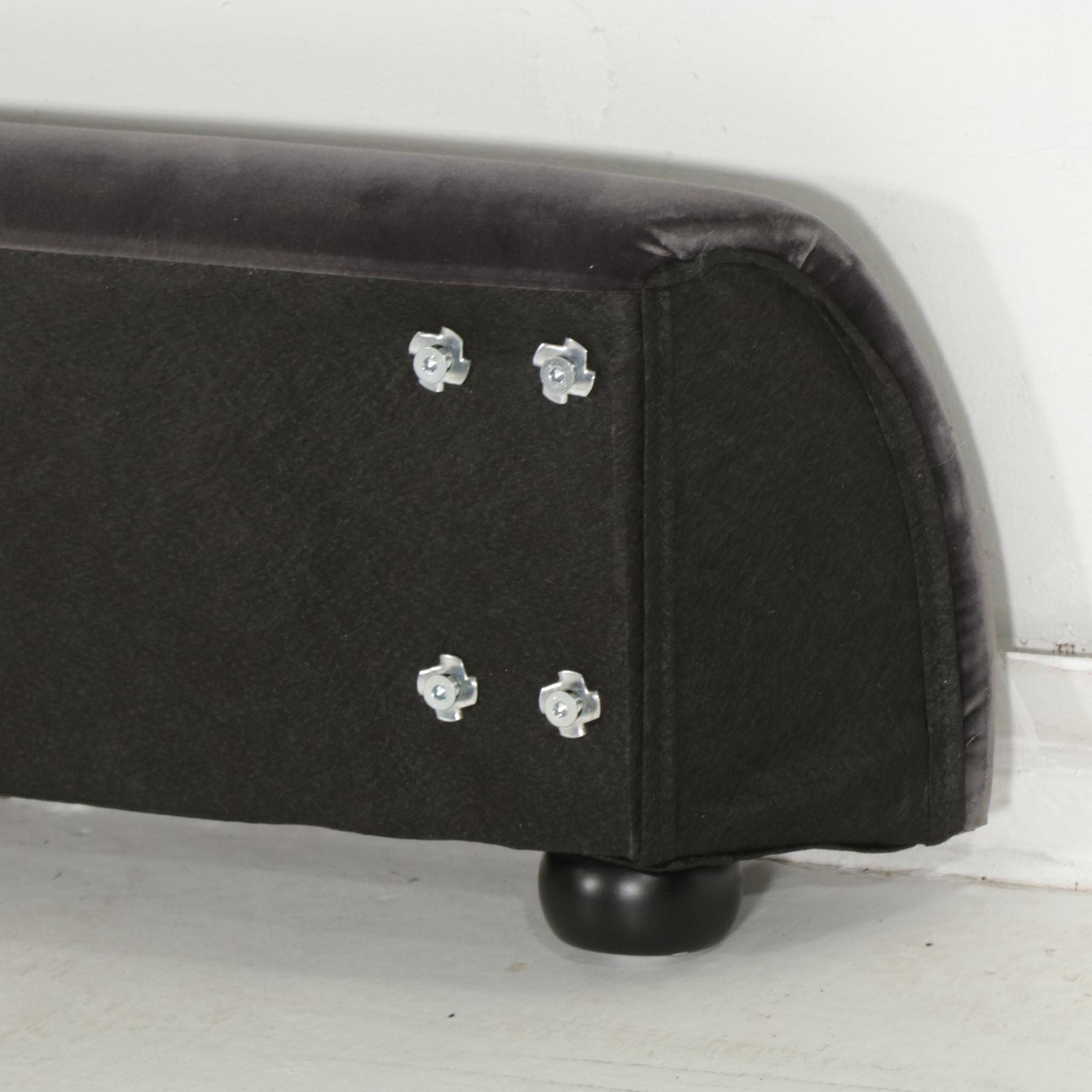 Arhaus "Rigby" Plush King Size Platform Bed, 21st Century