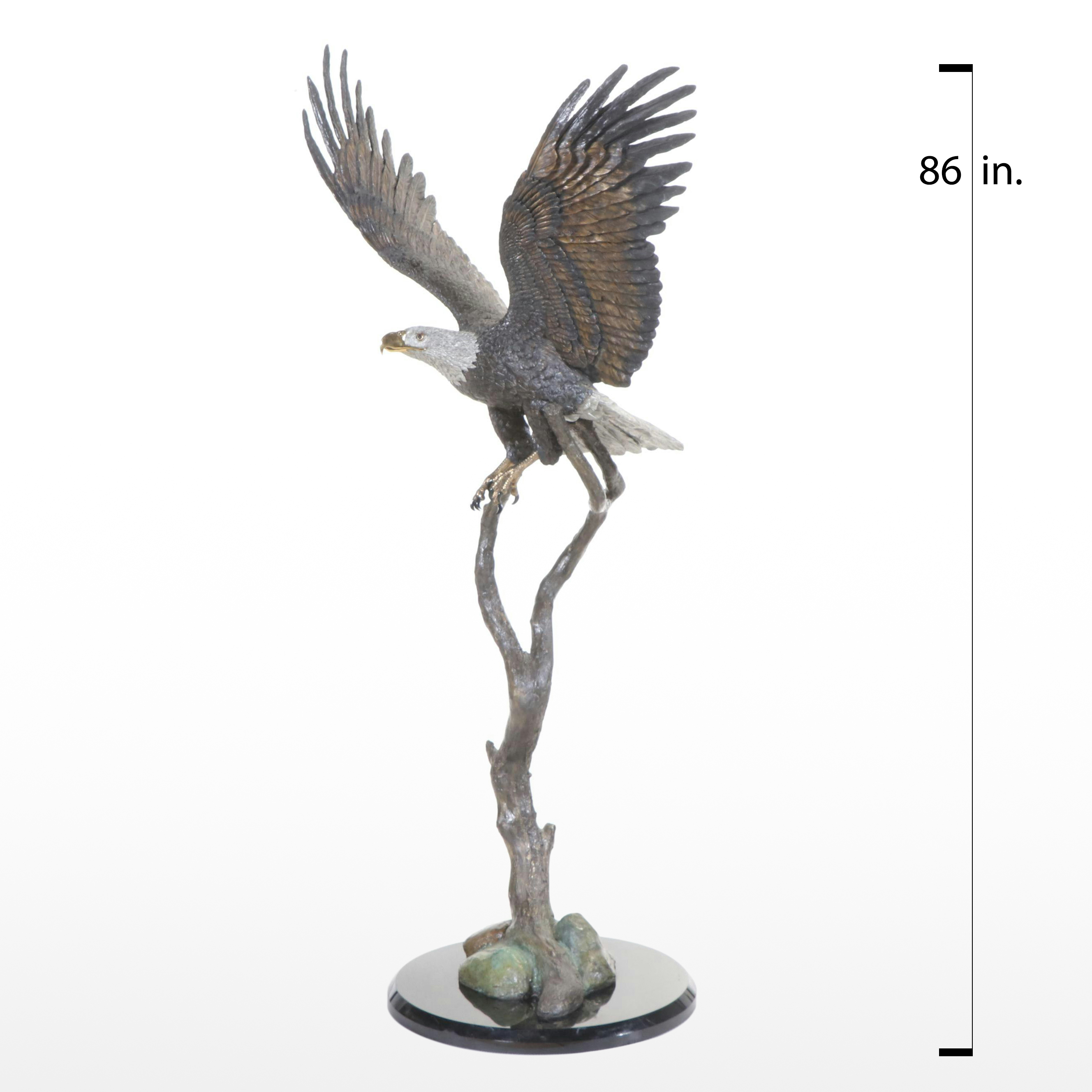 Kitty Cantrell Patinated Bronze Eagle Sculpture "Free Spirit"