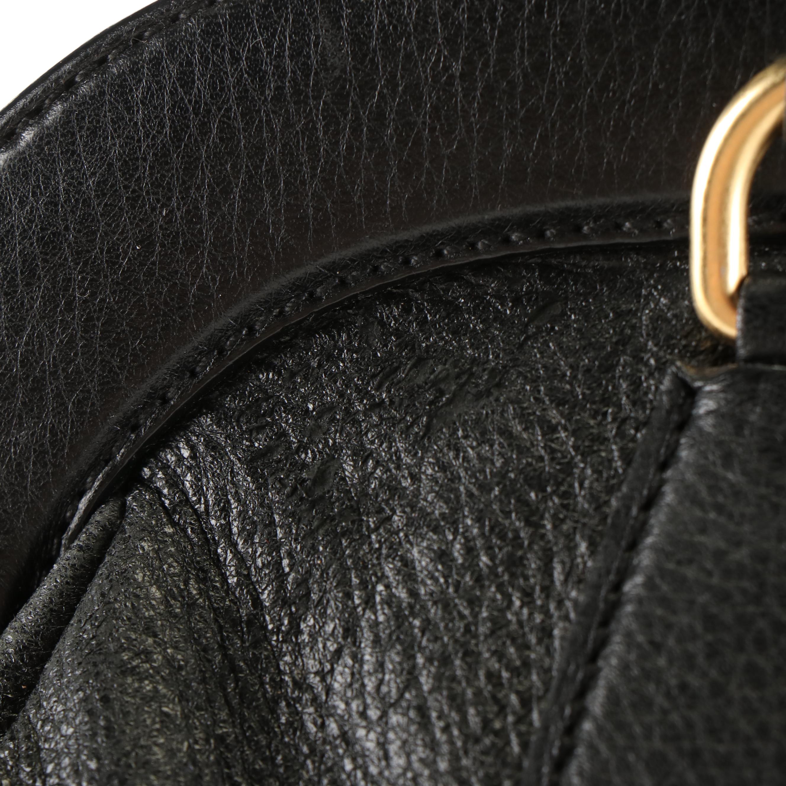 Prada Frame Tote Bag in Black Vitello Daino Leather