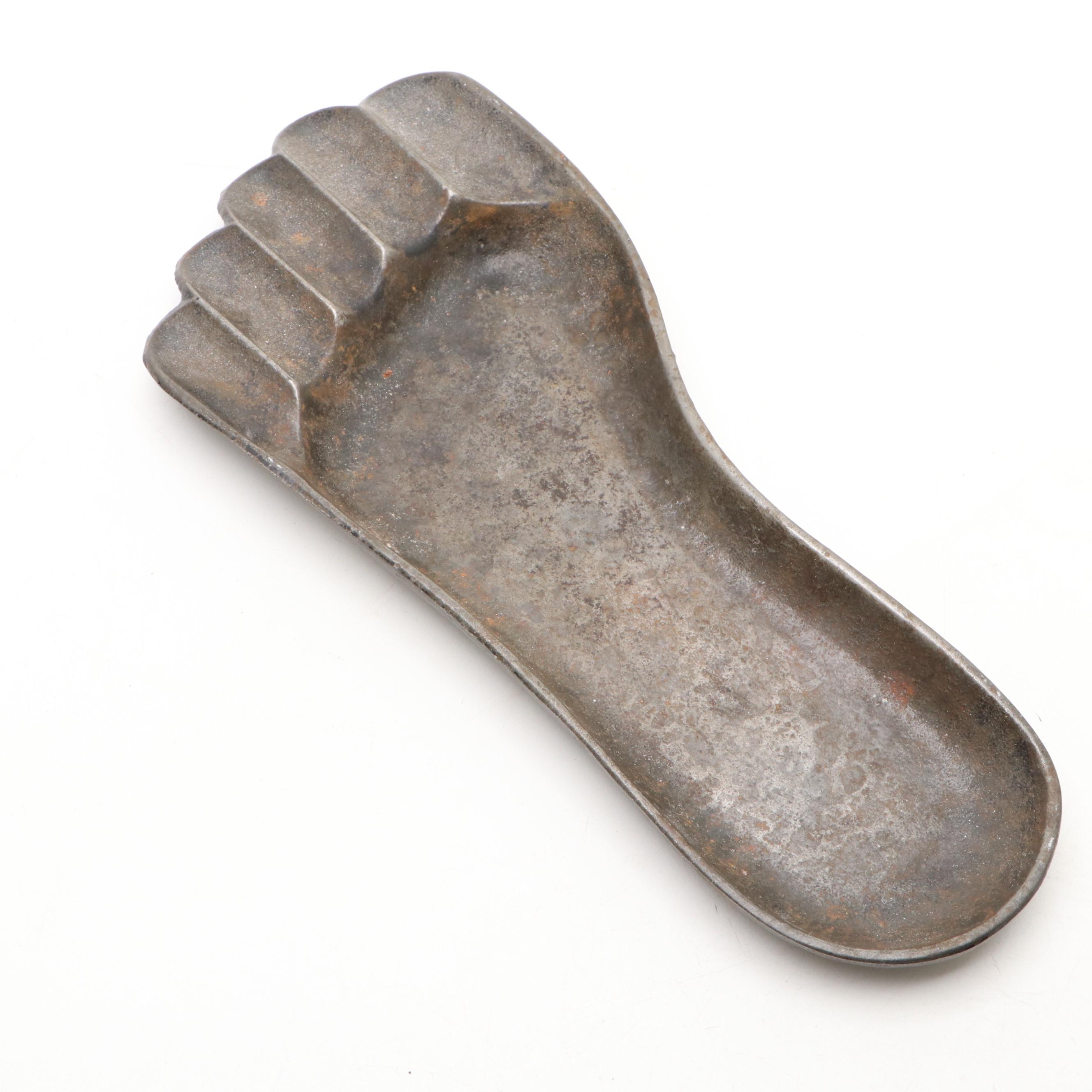 Brass Crab Lidded Ashtrays, Wilton Steel Paperclip Crab and Foot Ashtray