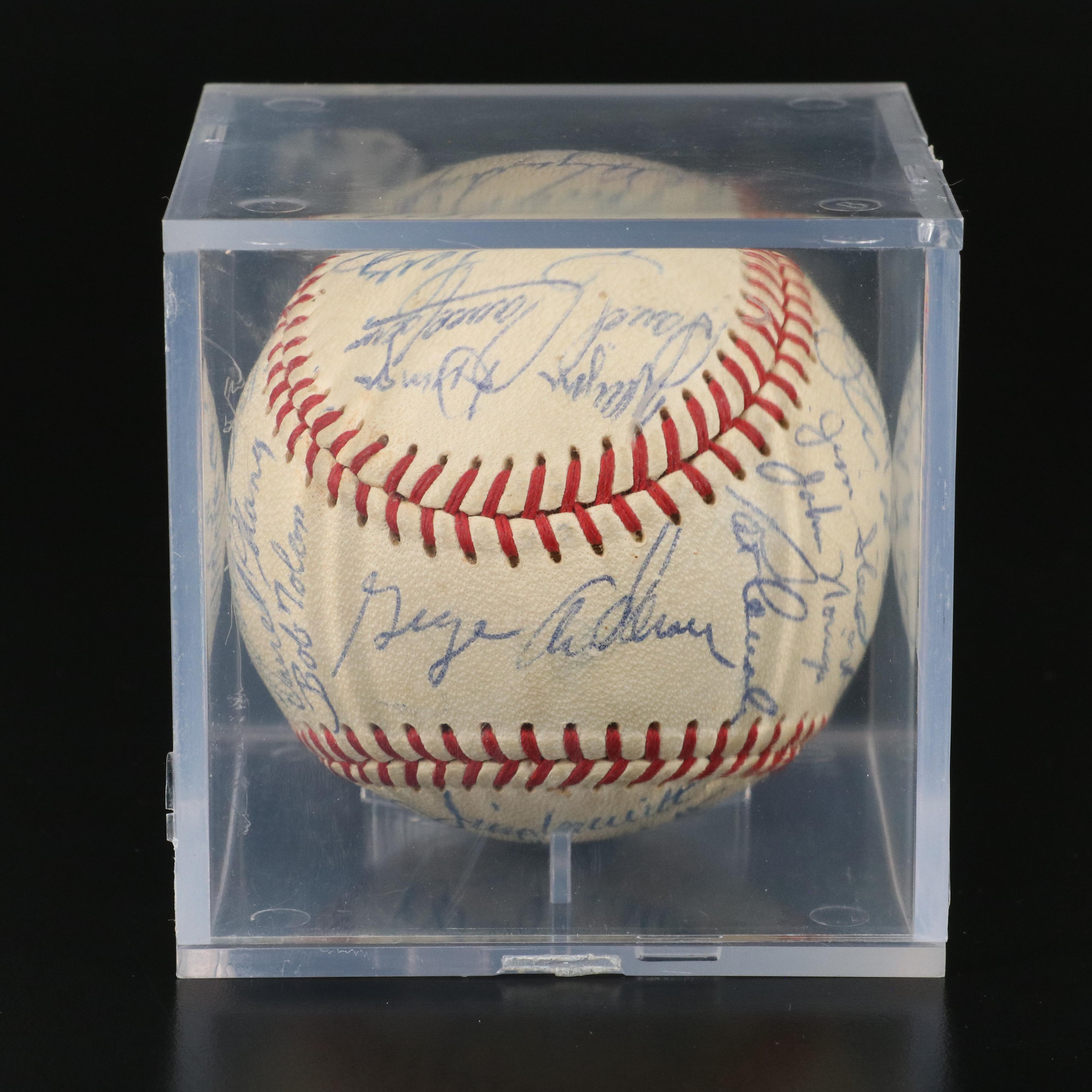 1970 Cincinnati Reds Team Signed Baseball with Sparky Anderson & Ted Kluszewski