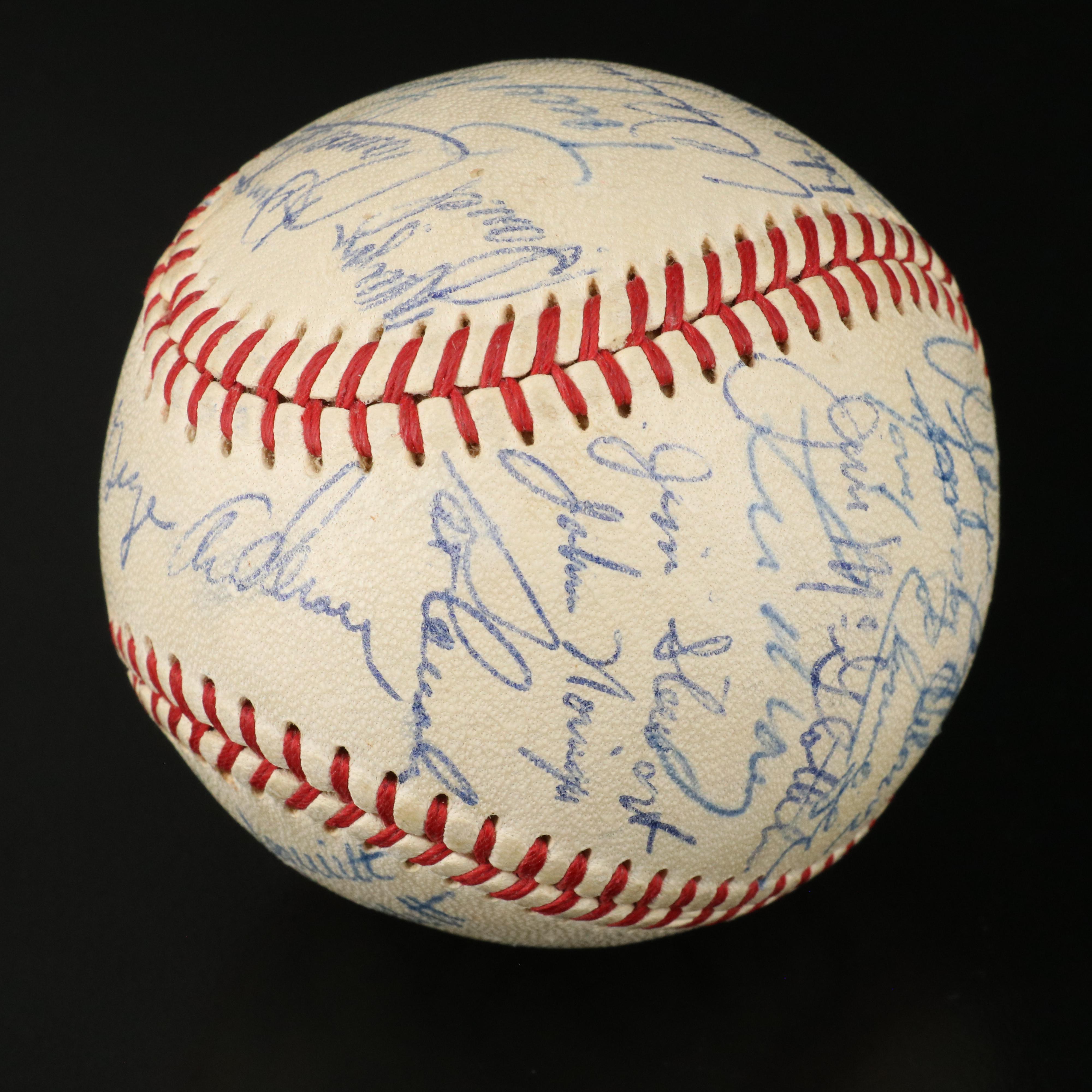 1970 Cincinnati Reds Team Signed Baseball with Sparky Anderson & Ted Kluszewski