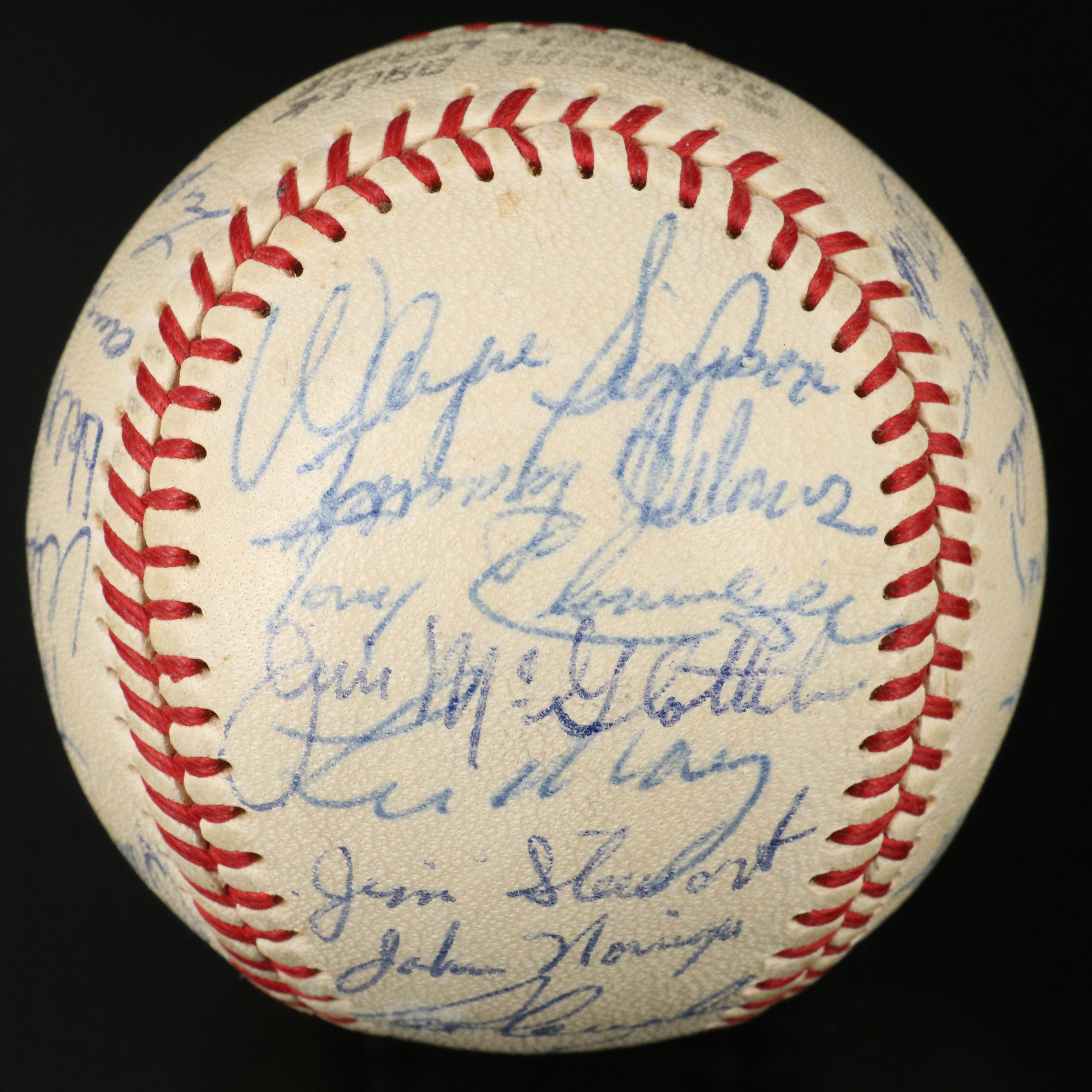 1970 Cincinnati Reds Team Signed Baseball with Sparky Anderson & Ted Kluszewski