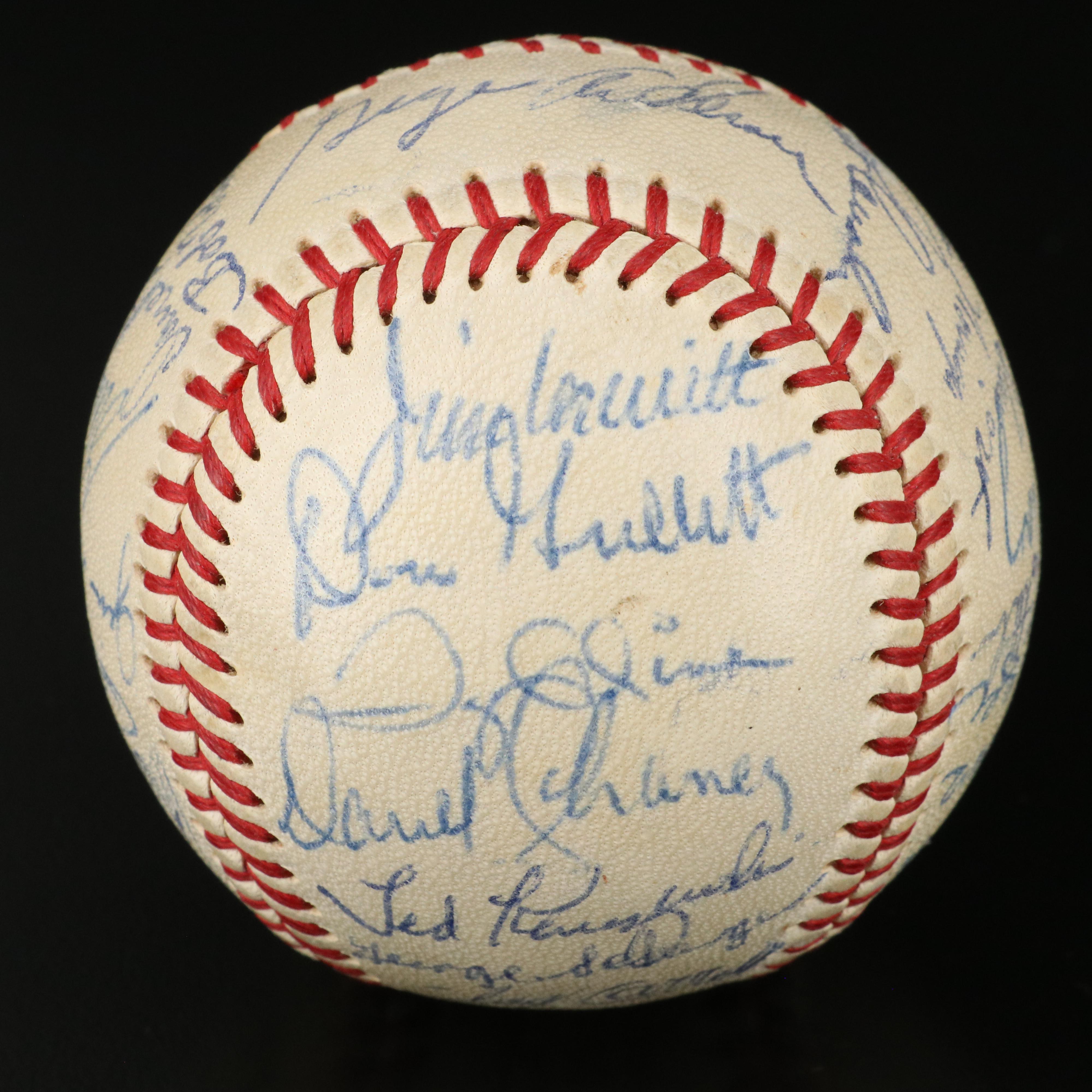 1970 Cincinnati Reds Team Signed Baseball with Sparky Anderson & Ted Kluszewski
