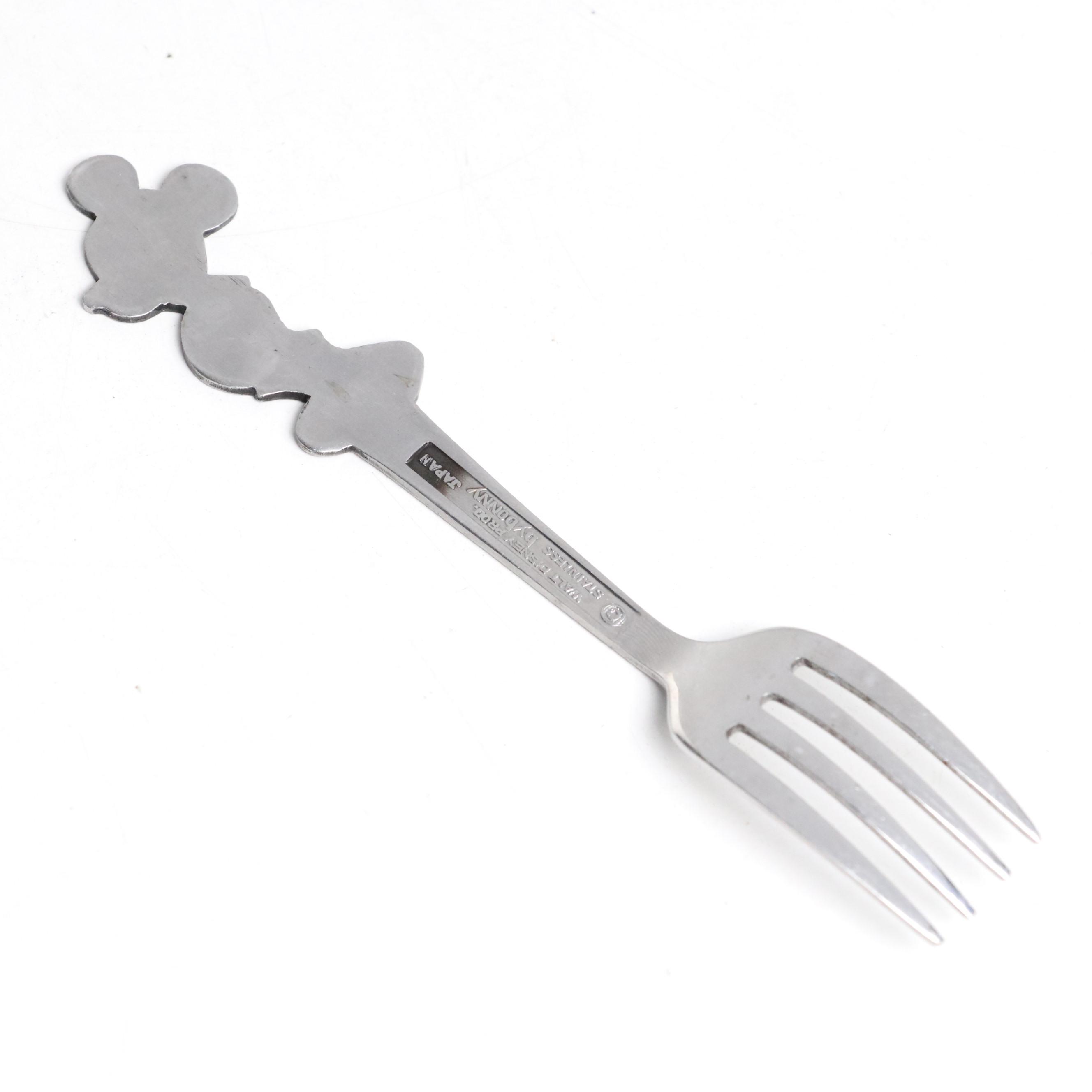 Bonny Walt Disney Productions Mickey Mouse Stainless Steel Child's Fork