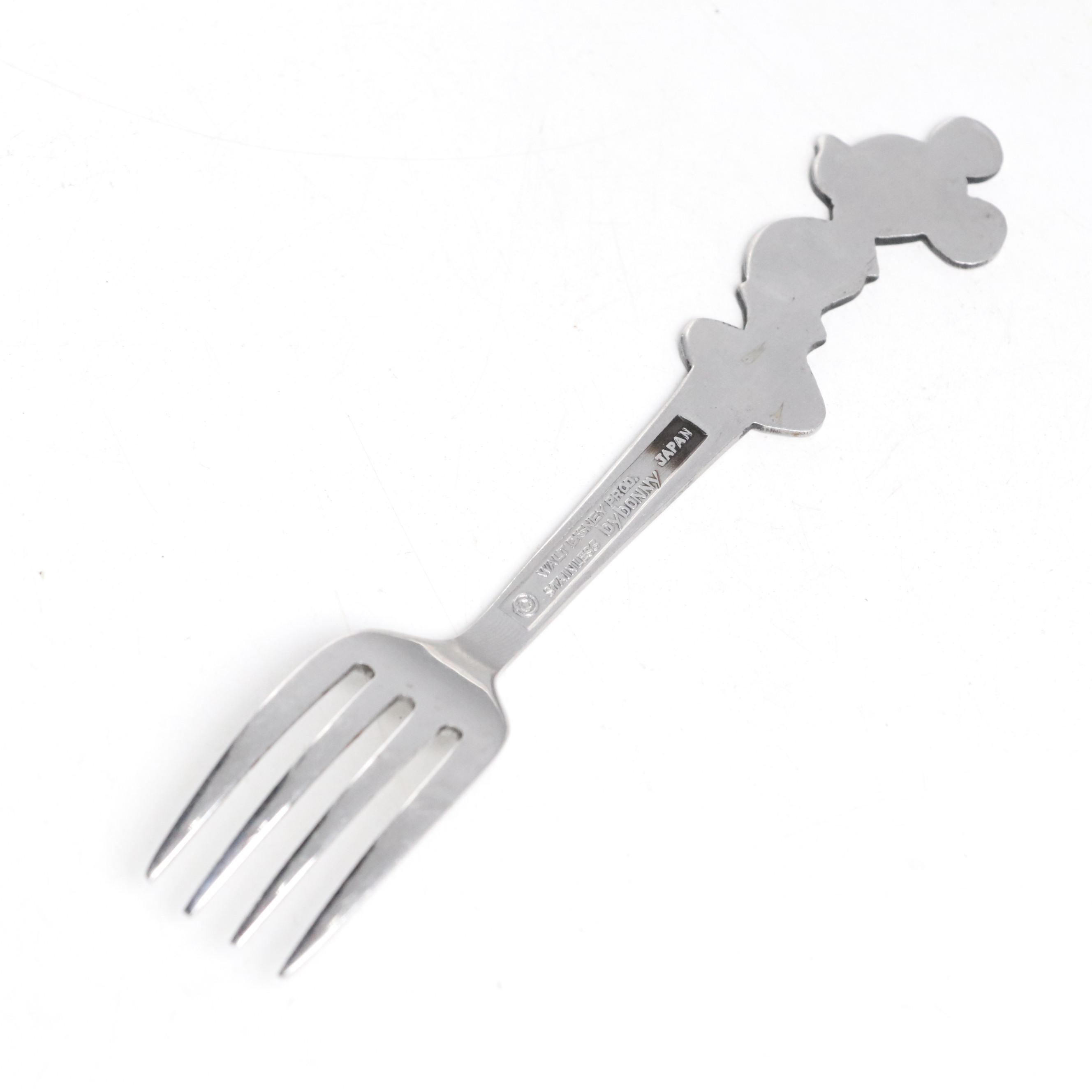 Bonny Walt Disney Productions Mickey Mouse Stainless Steel Child's Fork