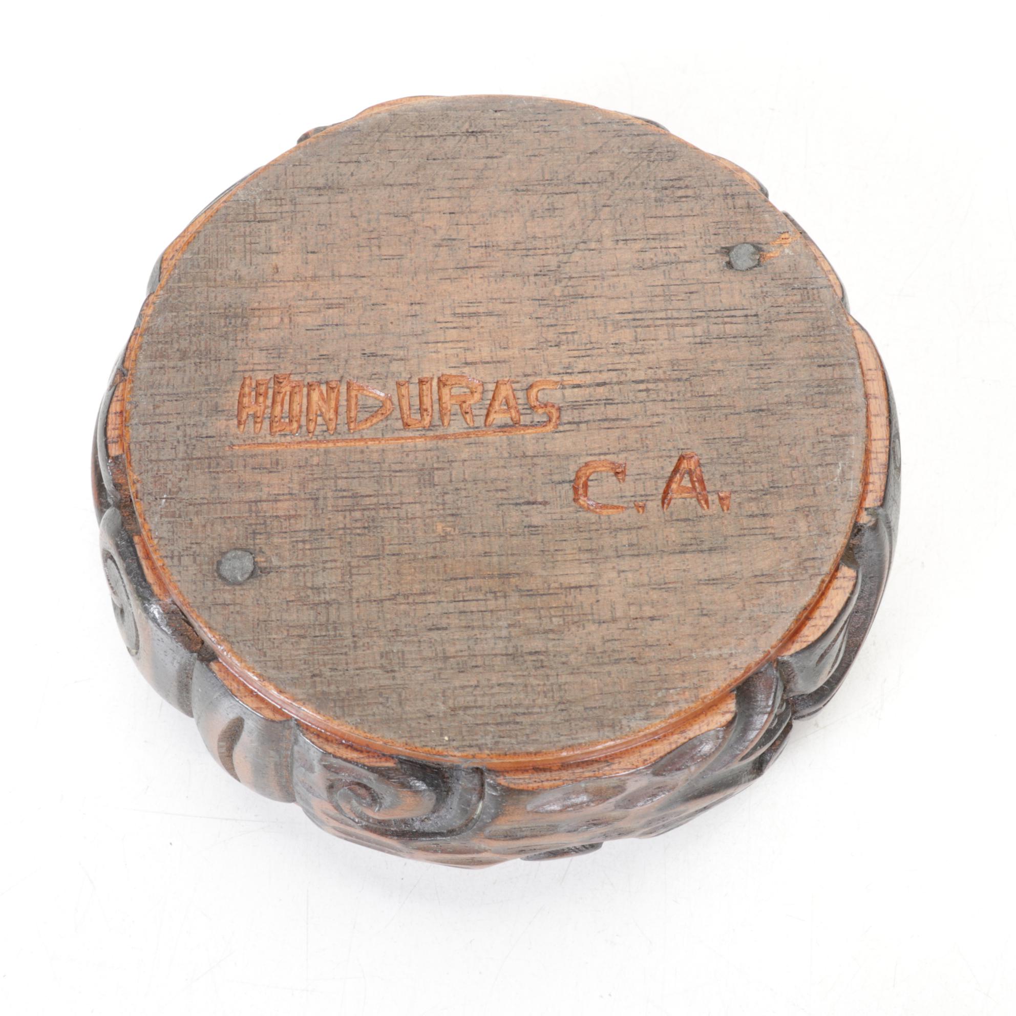 Hawaiian Coco Joe's 1970s Hapa Wood Tiki "Lono" with Hand-Carved Boxes