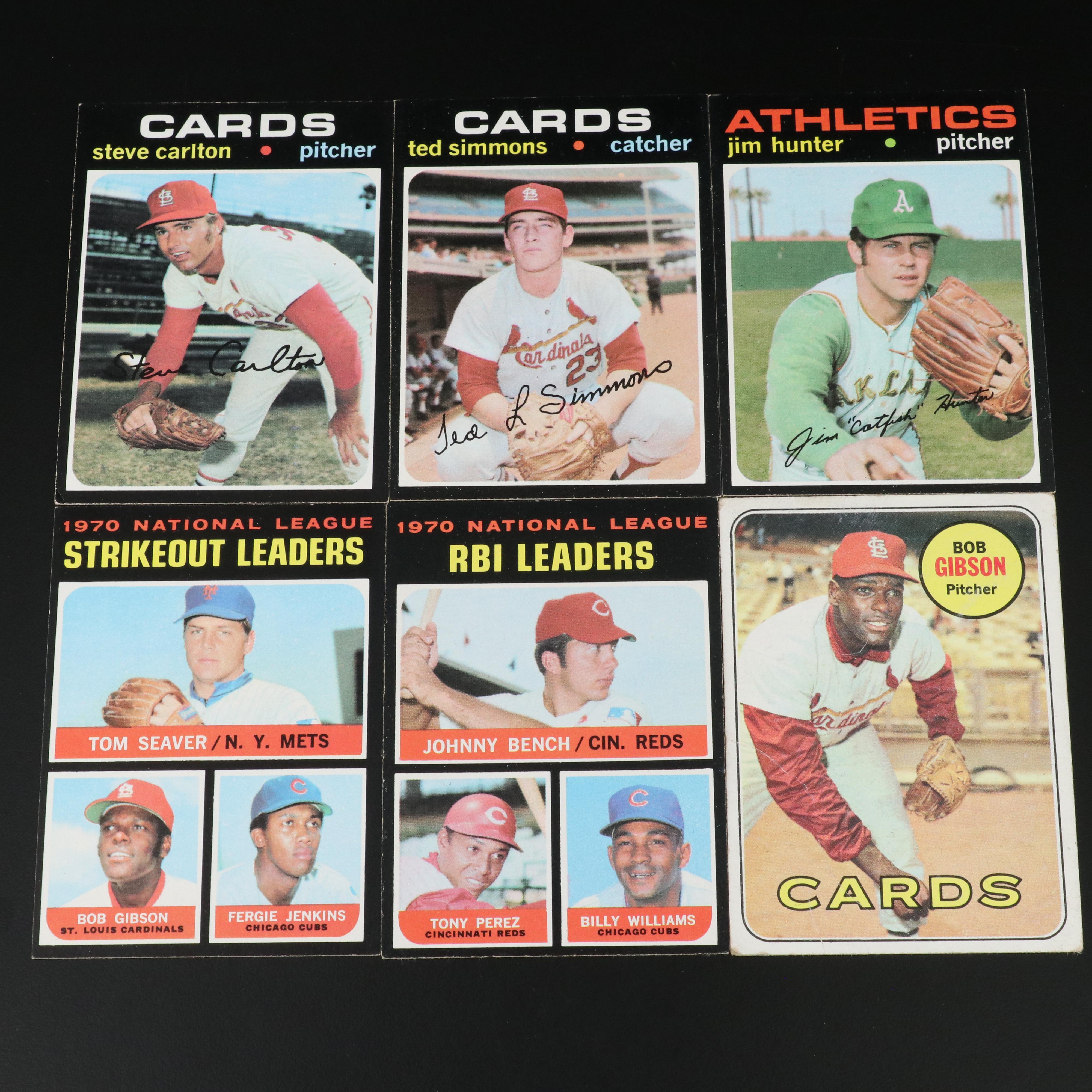 Topps Baseball Cards Featuring Johnny Bench, Tom Seaver, and More, 1969-1971