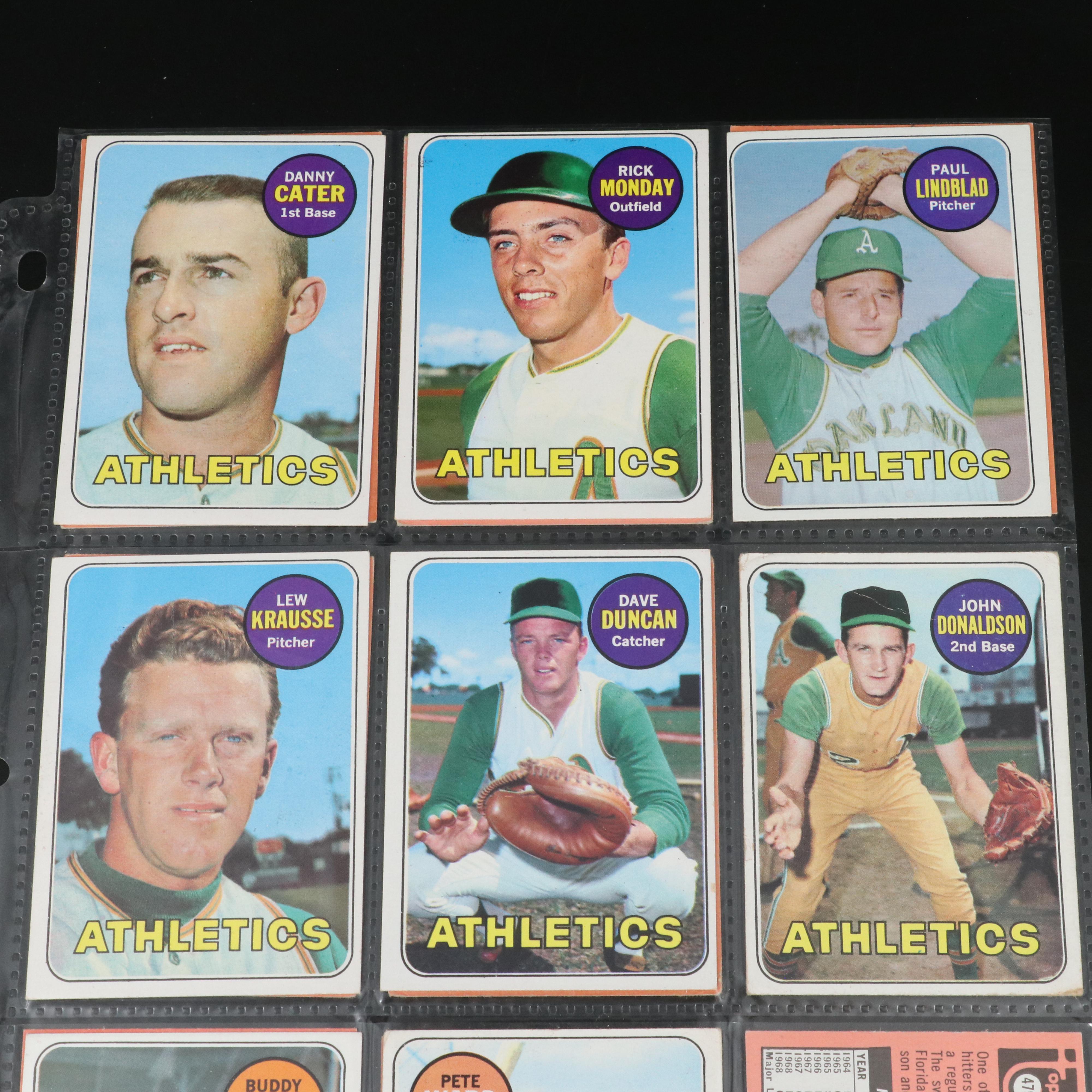 Topps Baseball Cards Featuring Johnny Bench, Tom Seaver, and More, 1969-1971