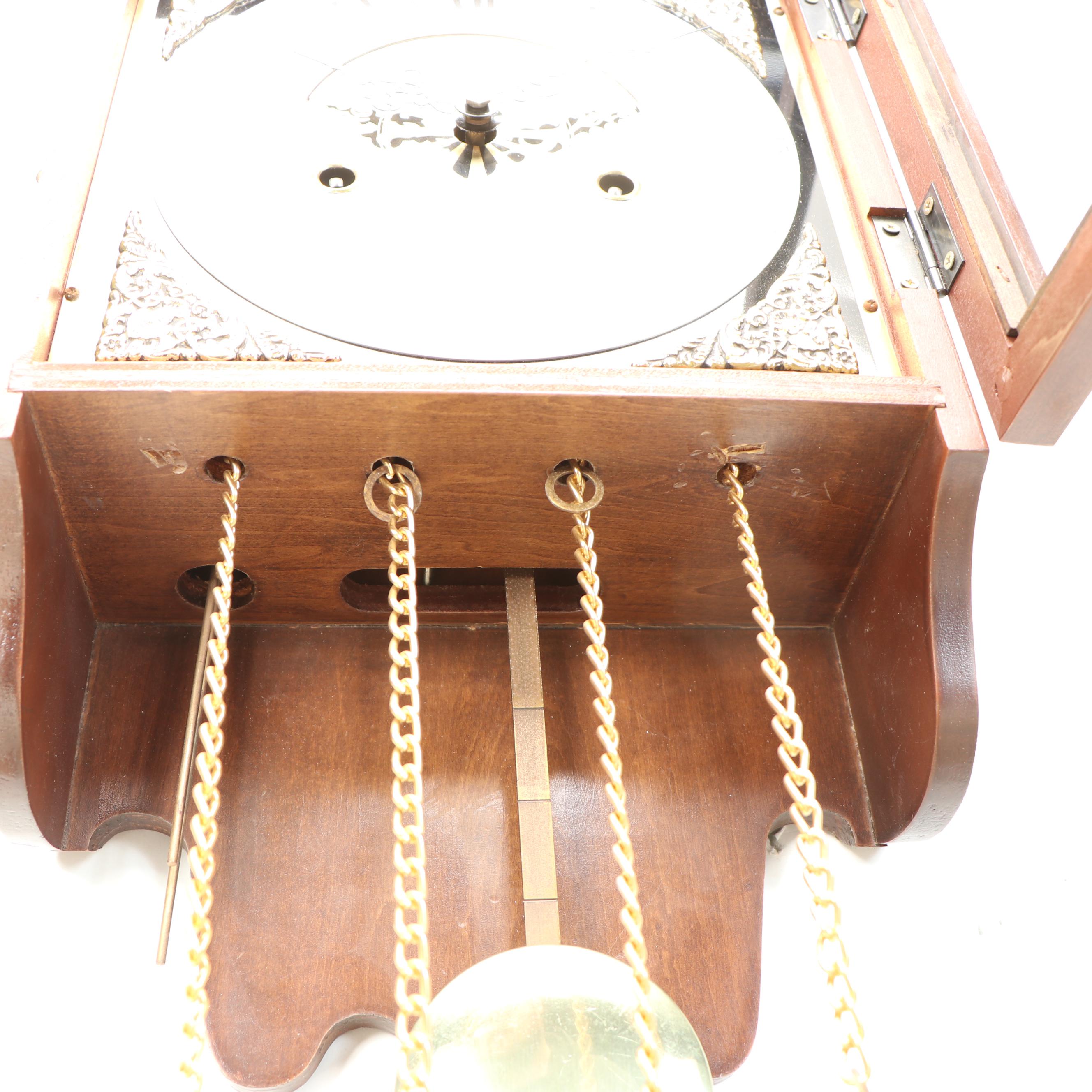 Linden 31 Day Pendulum Wall Clock in Wood Case