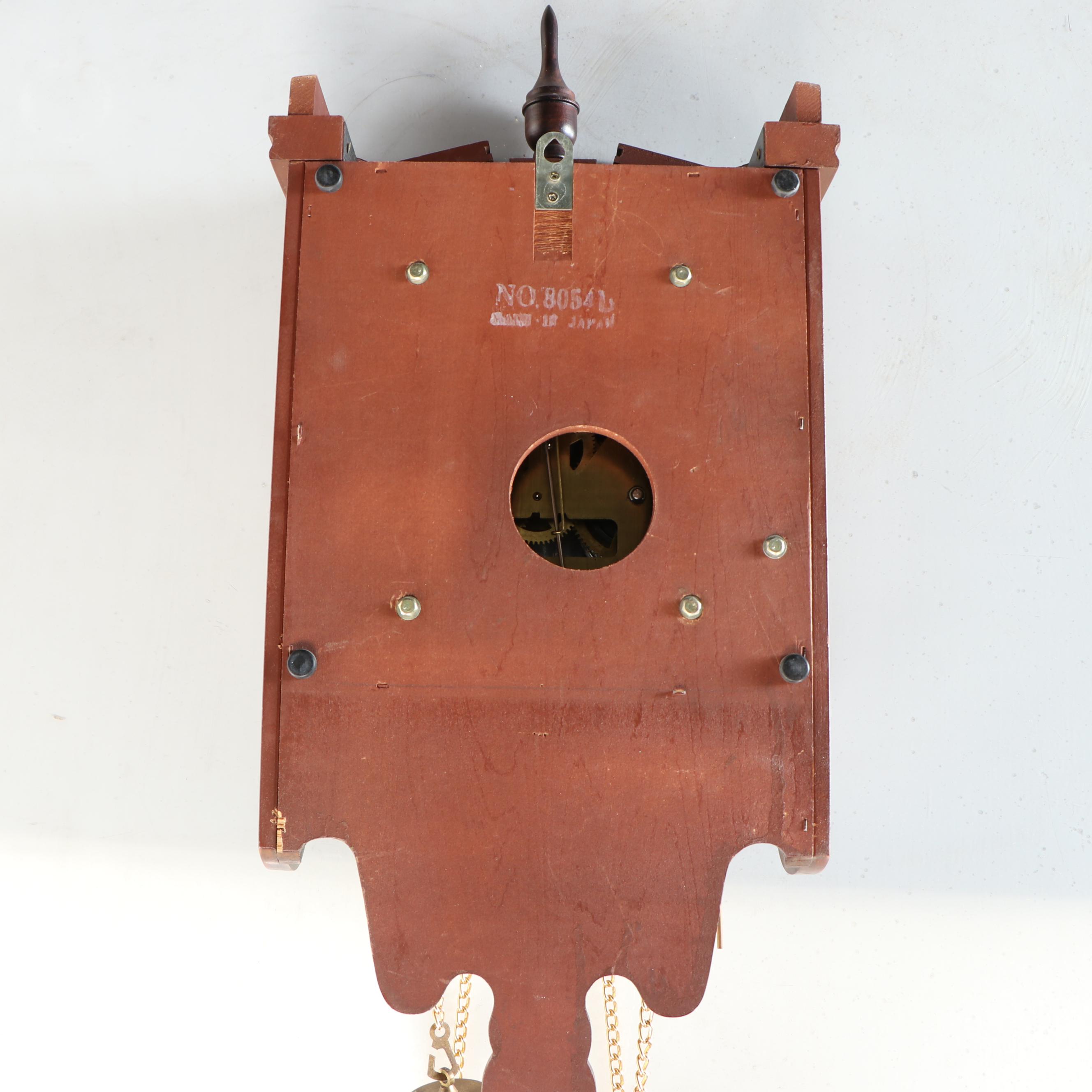 Linden 31 Day Pendulum Wall Clock in Wood Case