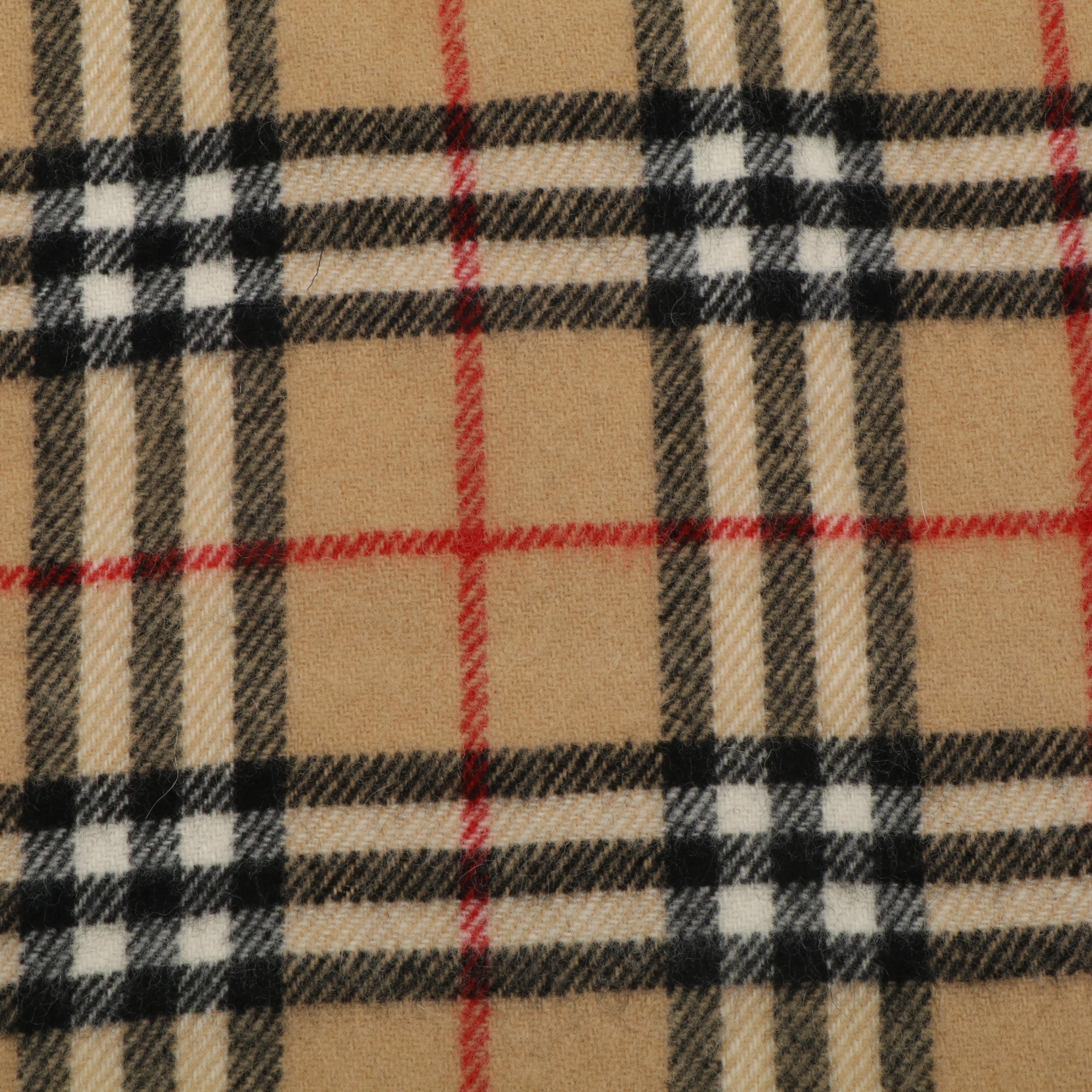 Burberrys of London Fringed House Check Wool Wrap