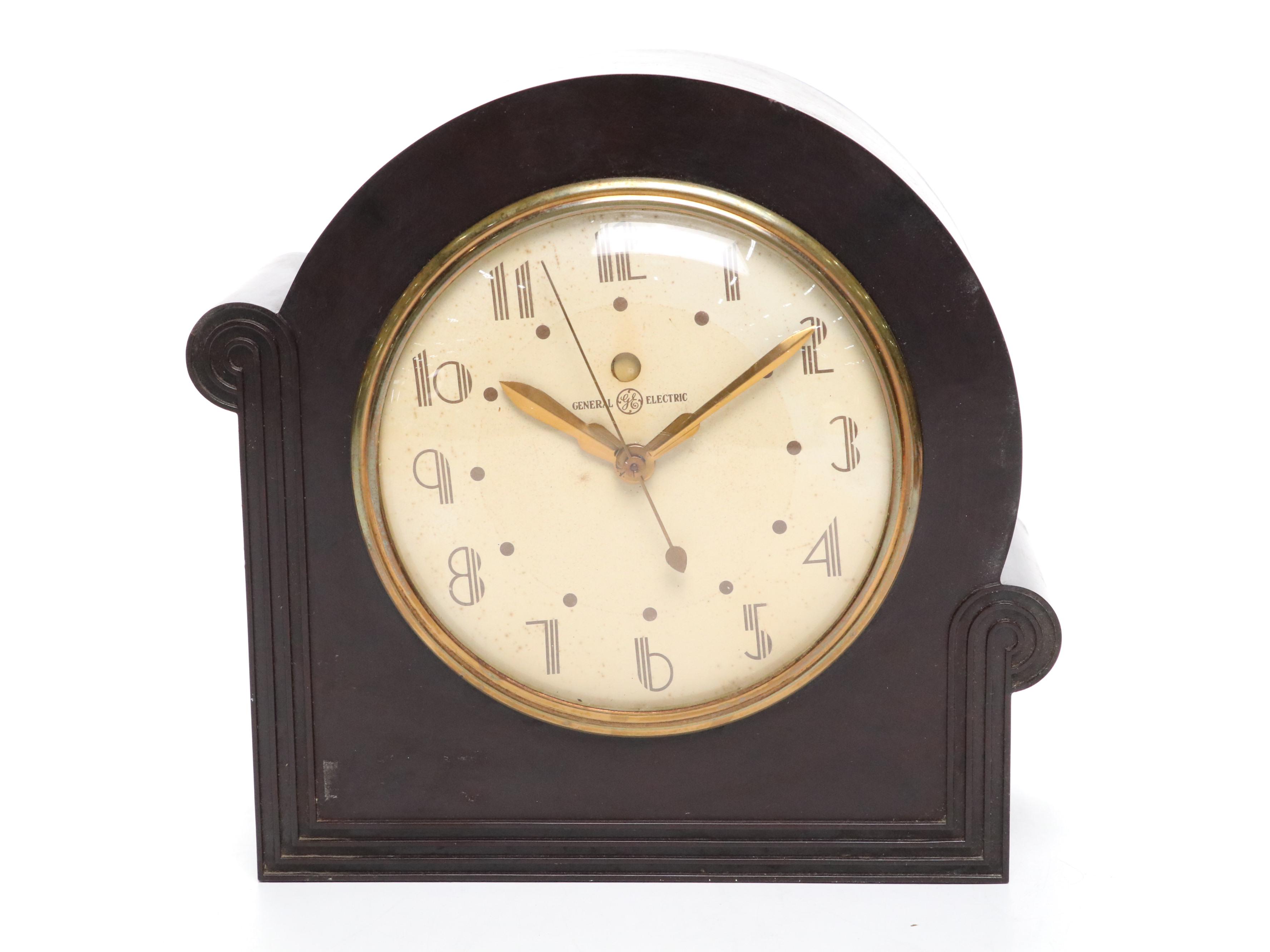 Art Deco Telecron and General Electric Desk Alarm Clocks