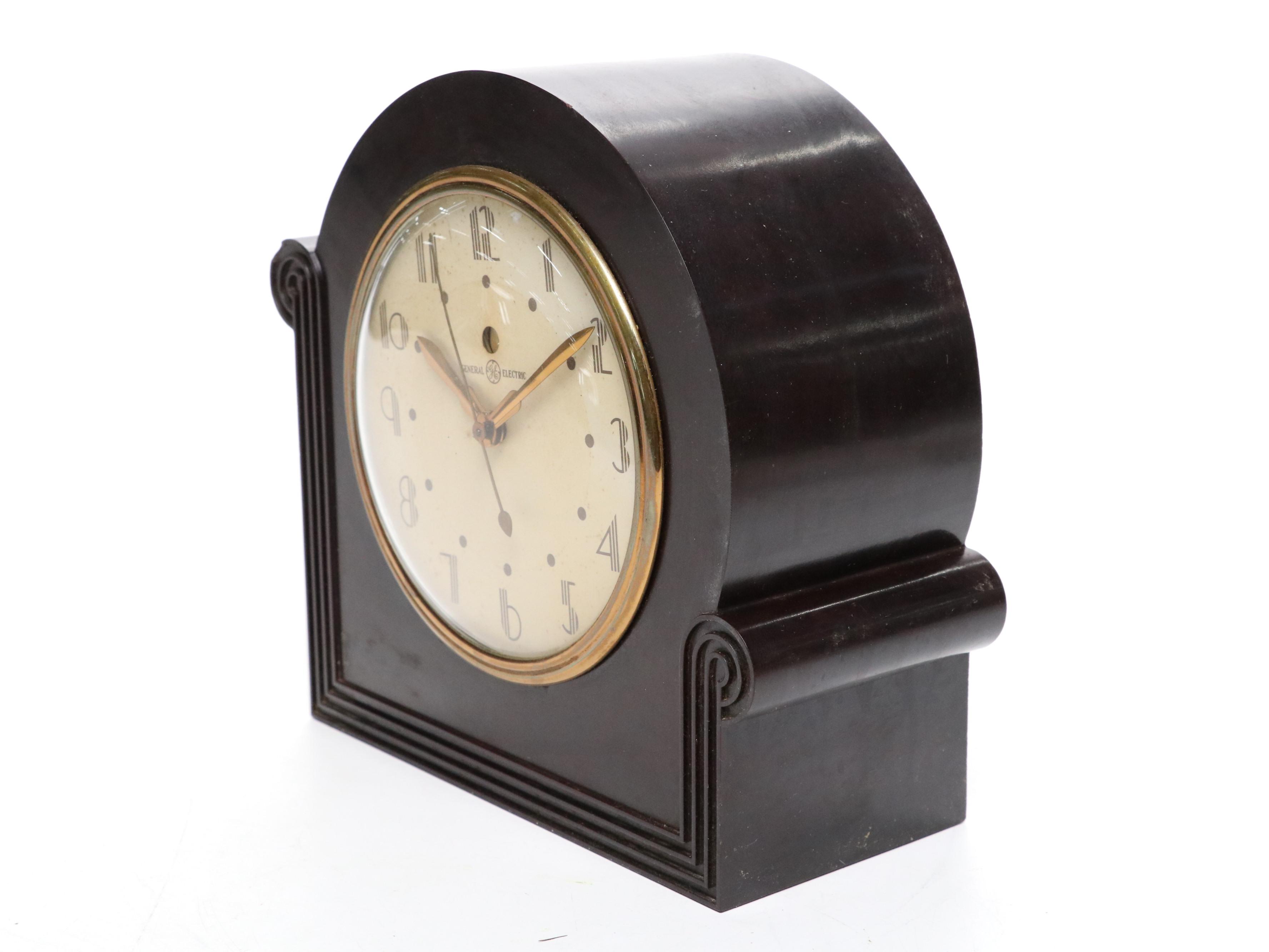 Art Deco Telecron and General Electric Desk Alarm Clocks