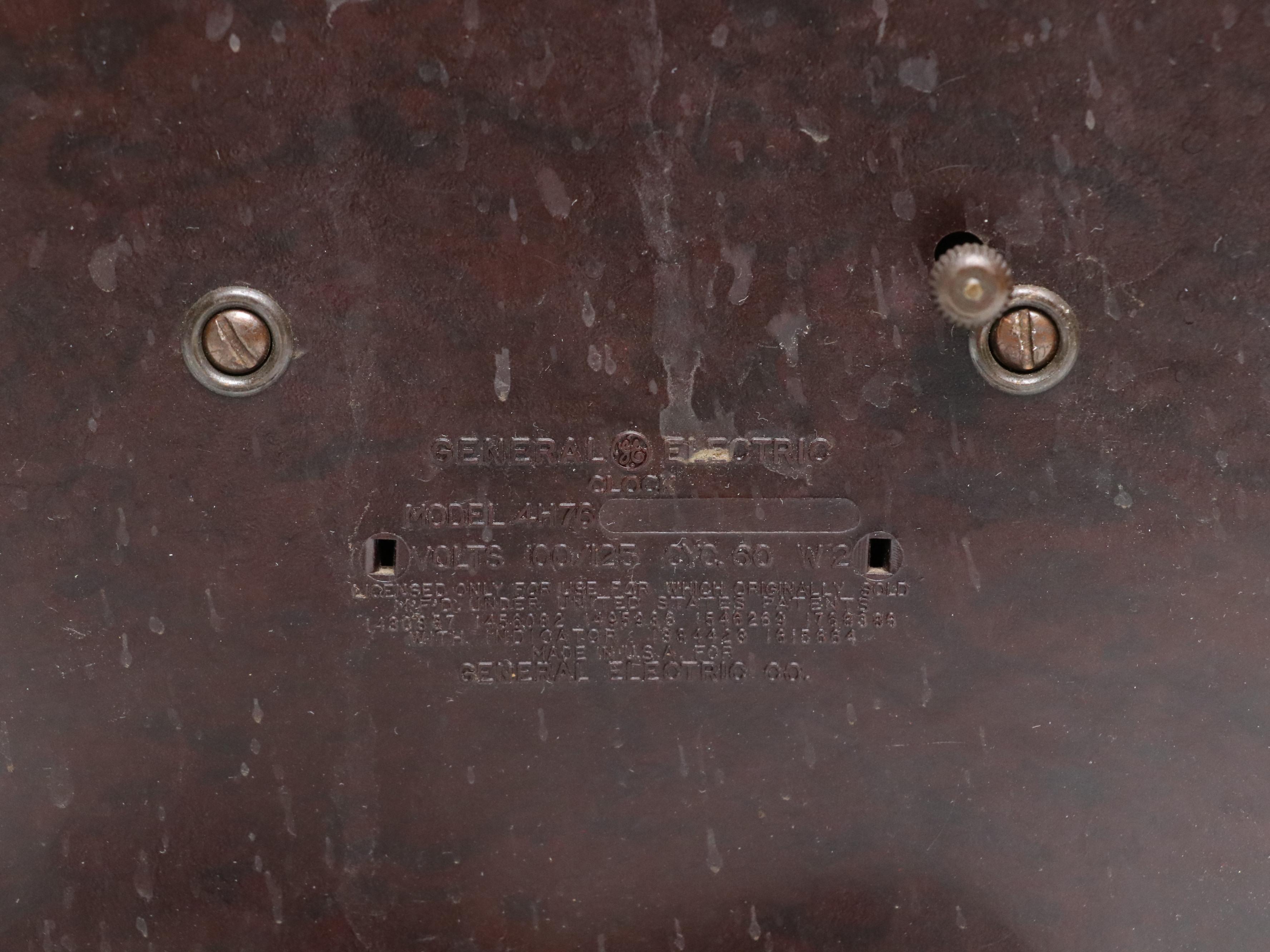 Art Deco Telecron and General Electric Desk Alarm Clocks