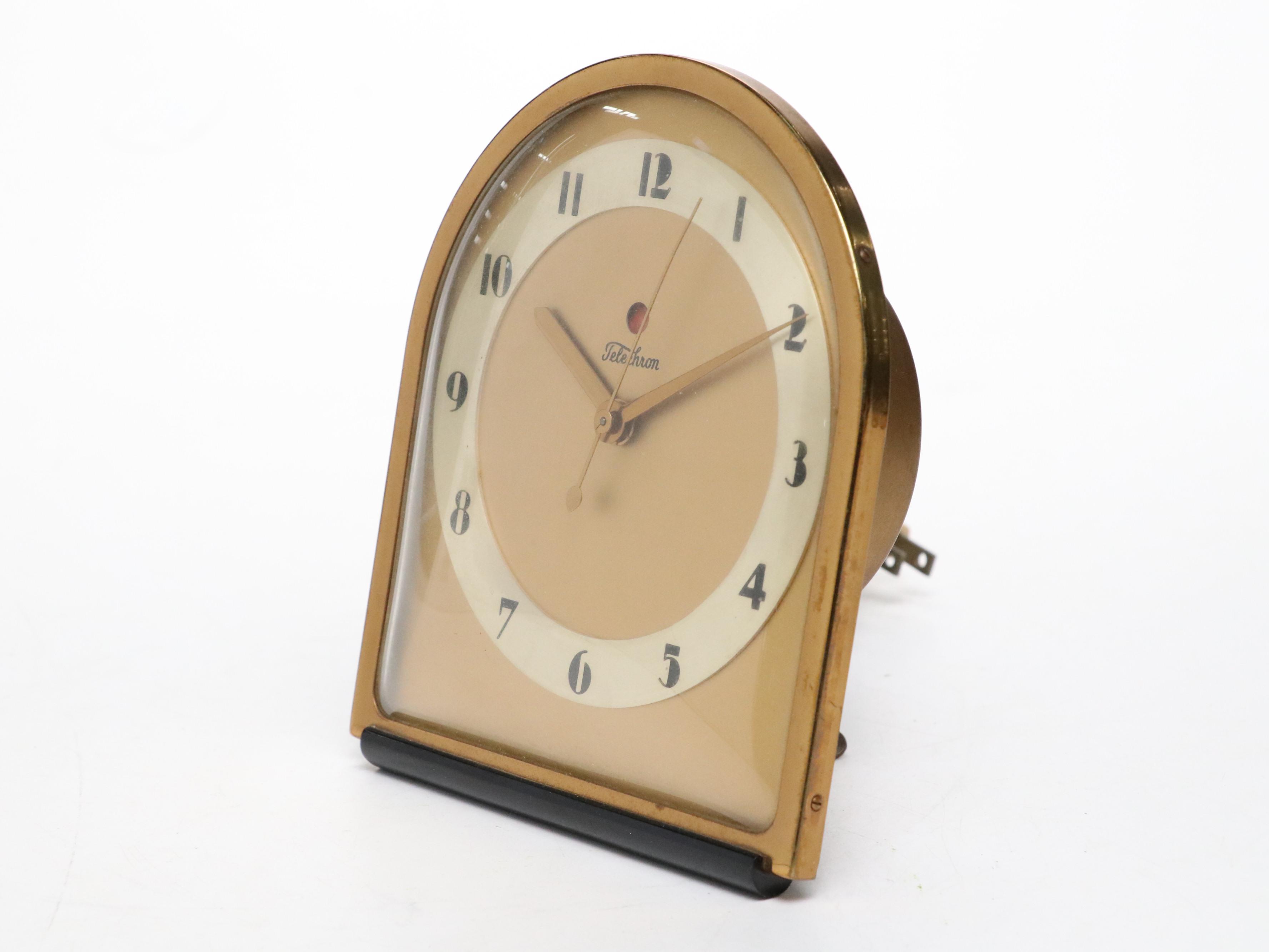 Art Deco Telecron and General Electric Desk Alarm Clocks
