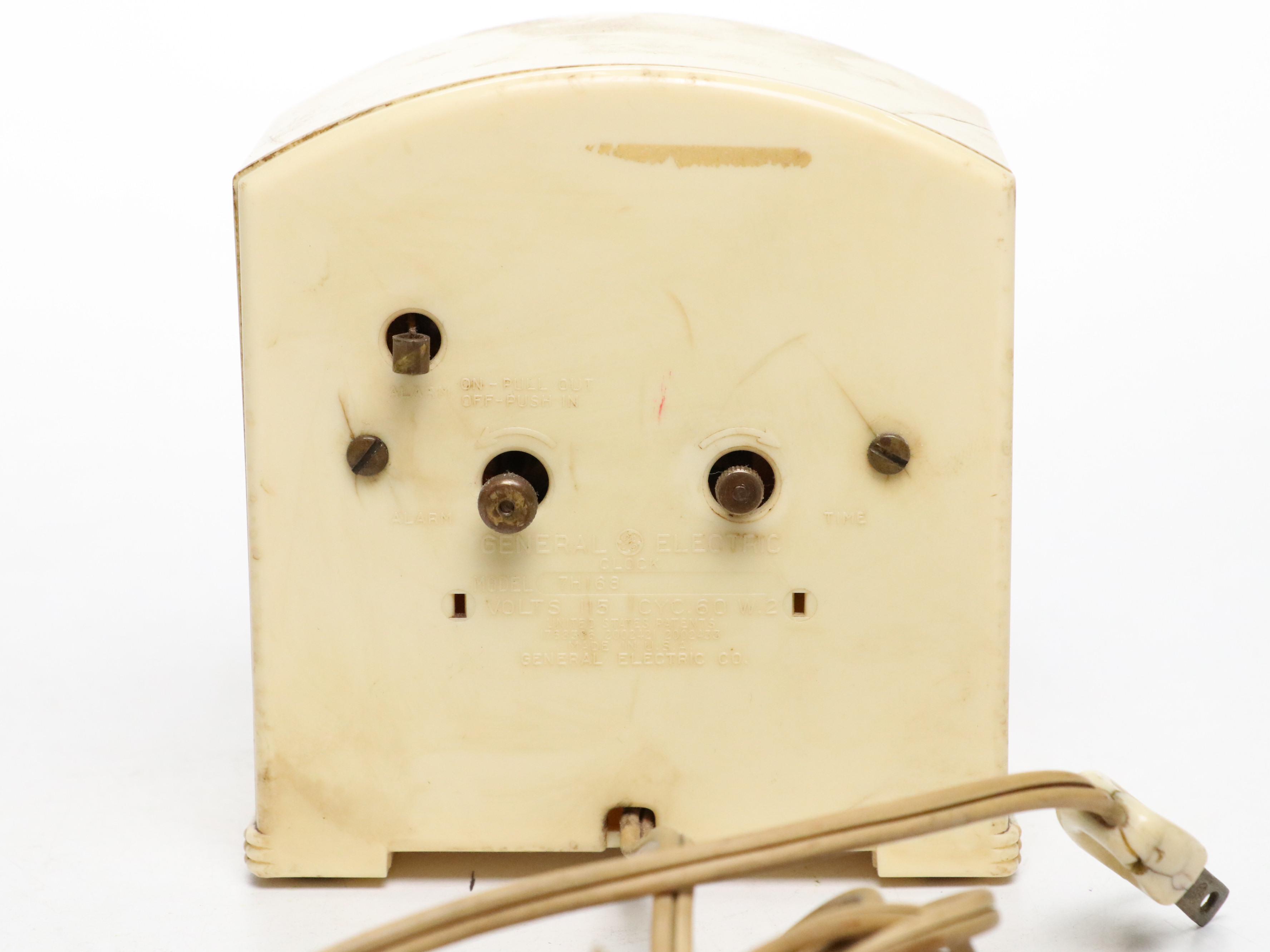 Art Deco Telecron and General Electric Desk Alarm Clocks