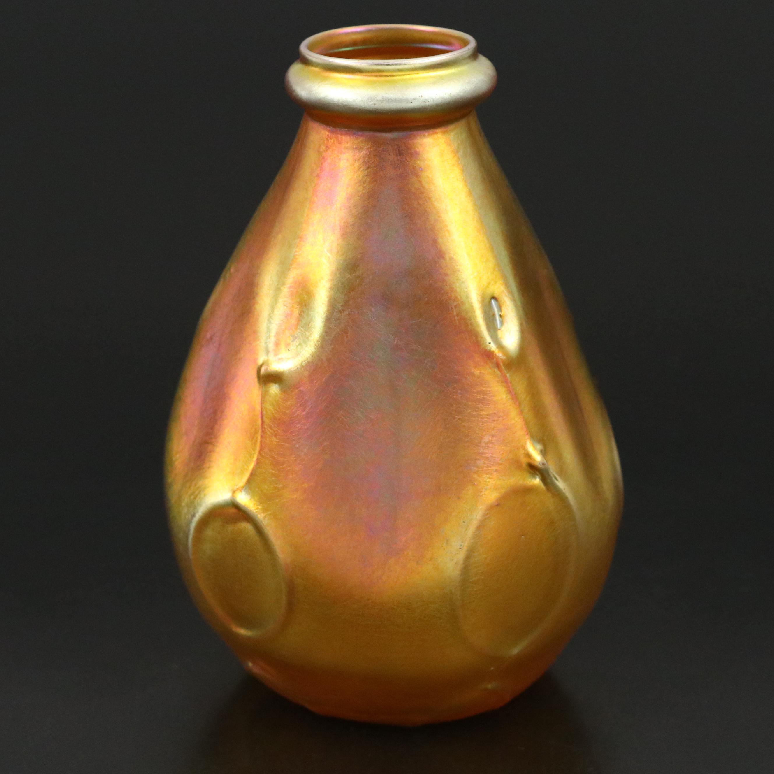 Louis Comfort Tiffany Favrile Art Glass Vase, Early 20th Century