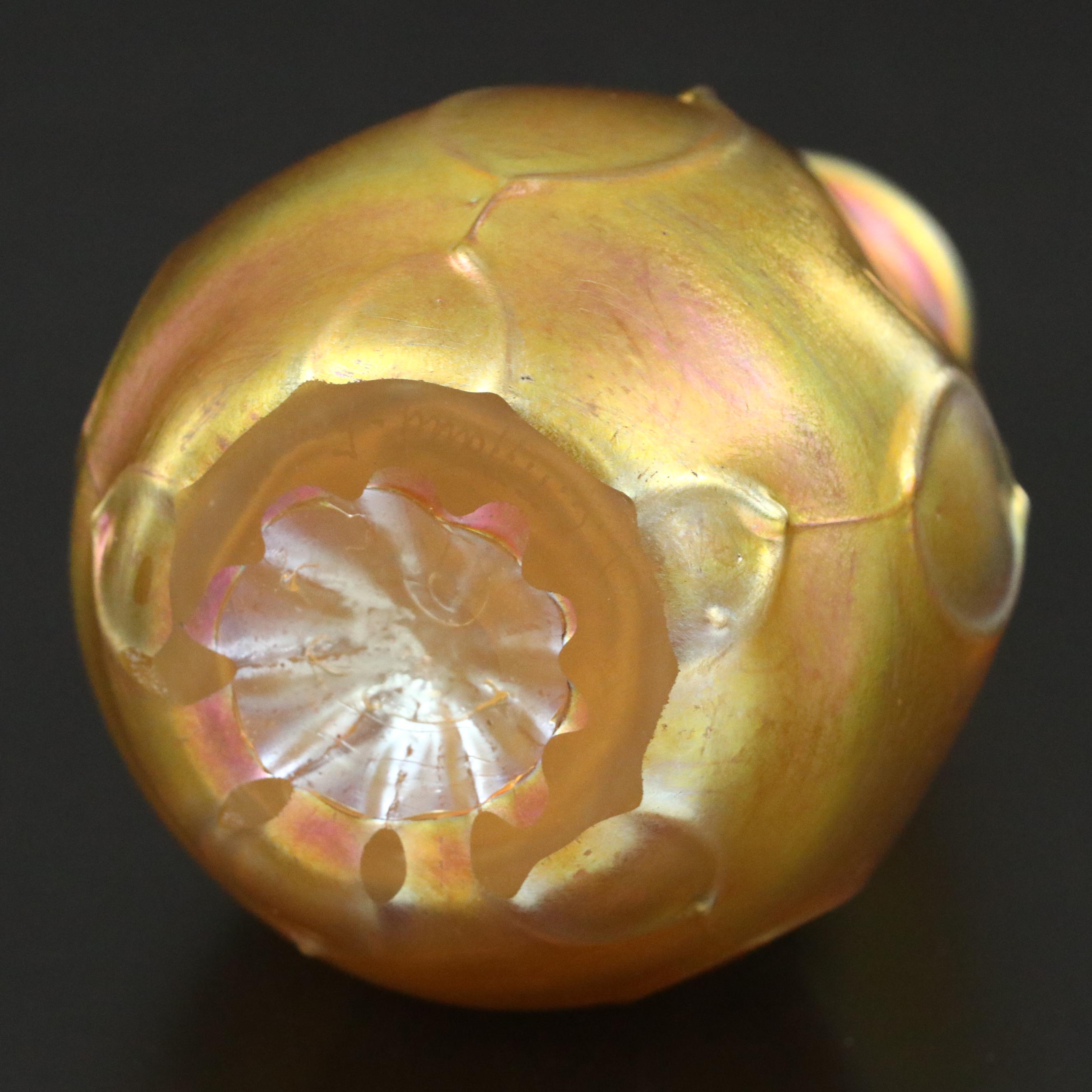 Louis Comfort Tiffany Favrile Art Glass Vase, Early 20th Century