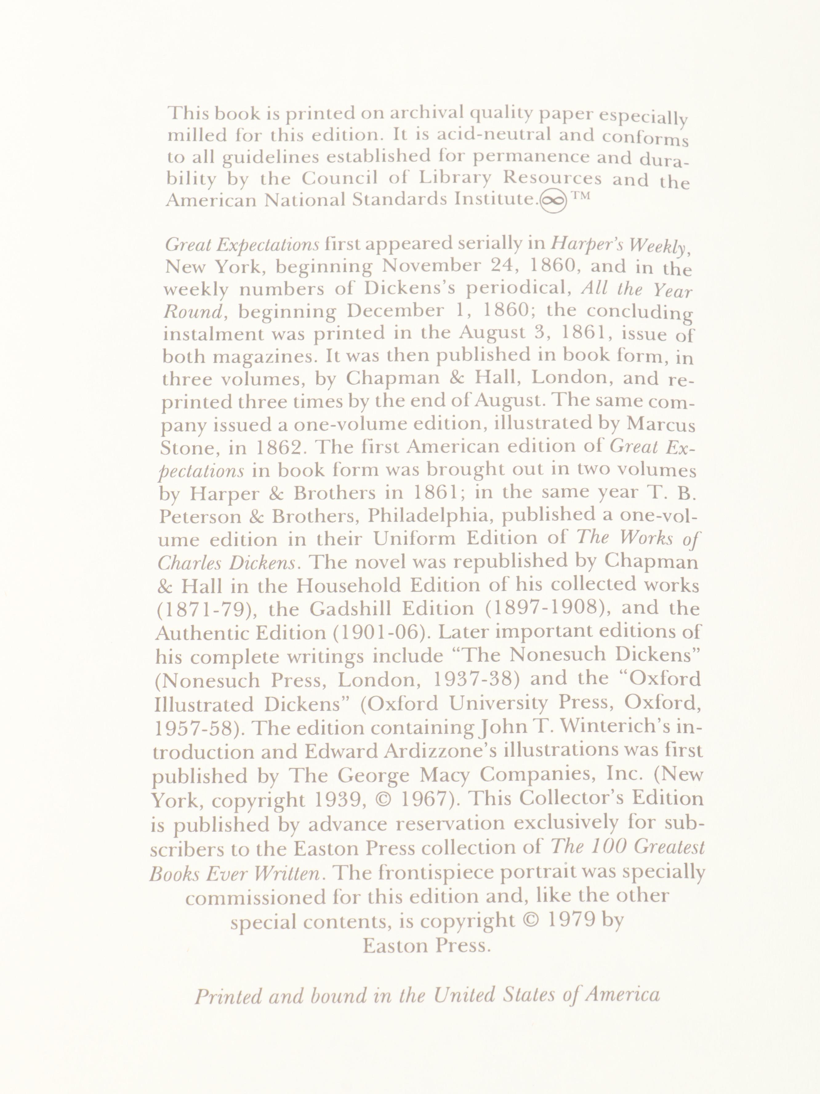 Easton Press "Great Expectations," "Moby Dick," and More Literary Classics