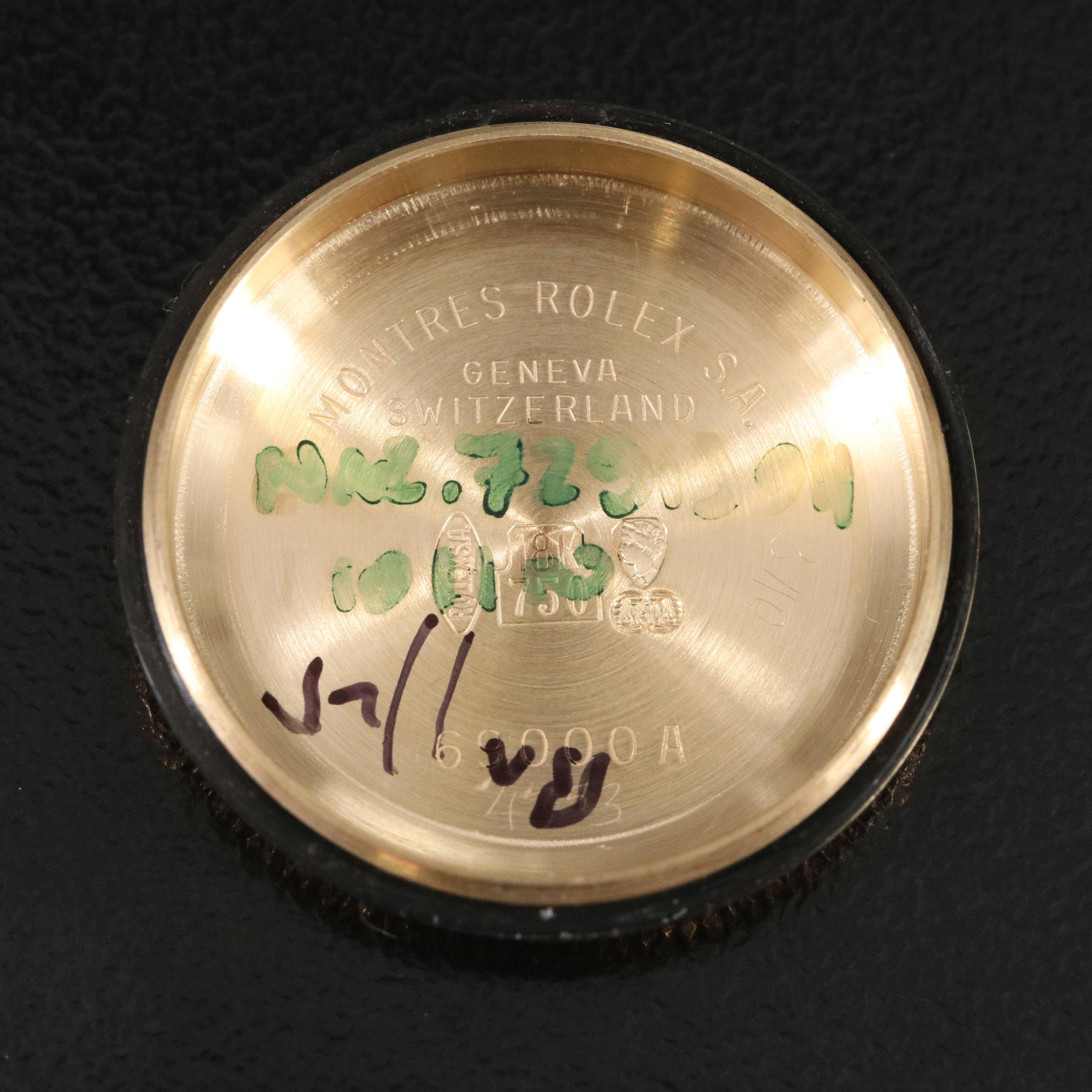 Rolex Datejust 69178 Custom Diamond Bezel & Dial 26mm 18K Gold Automatic Watch