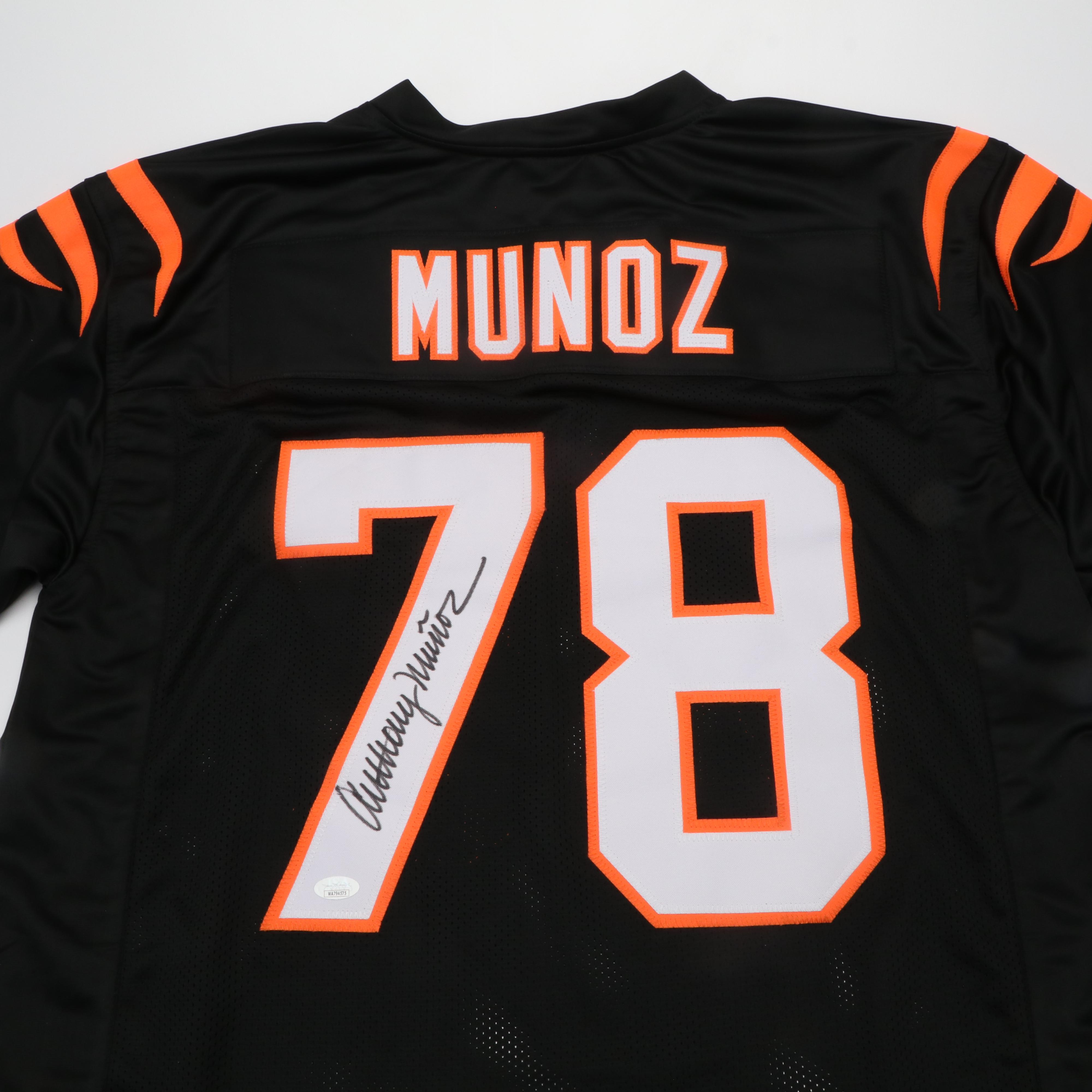 Anthony Muñoz Signed Cincinnati Bengals Football Jersey, JSA