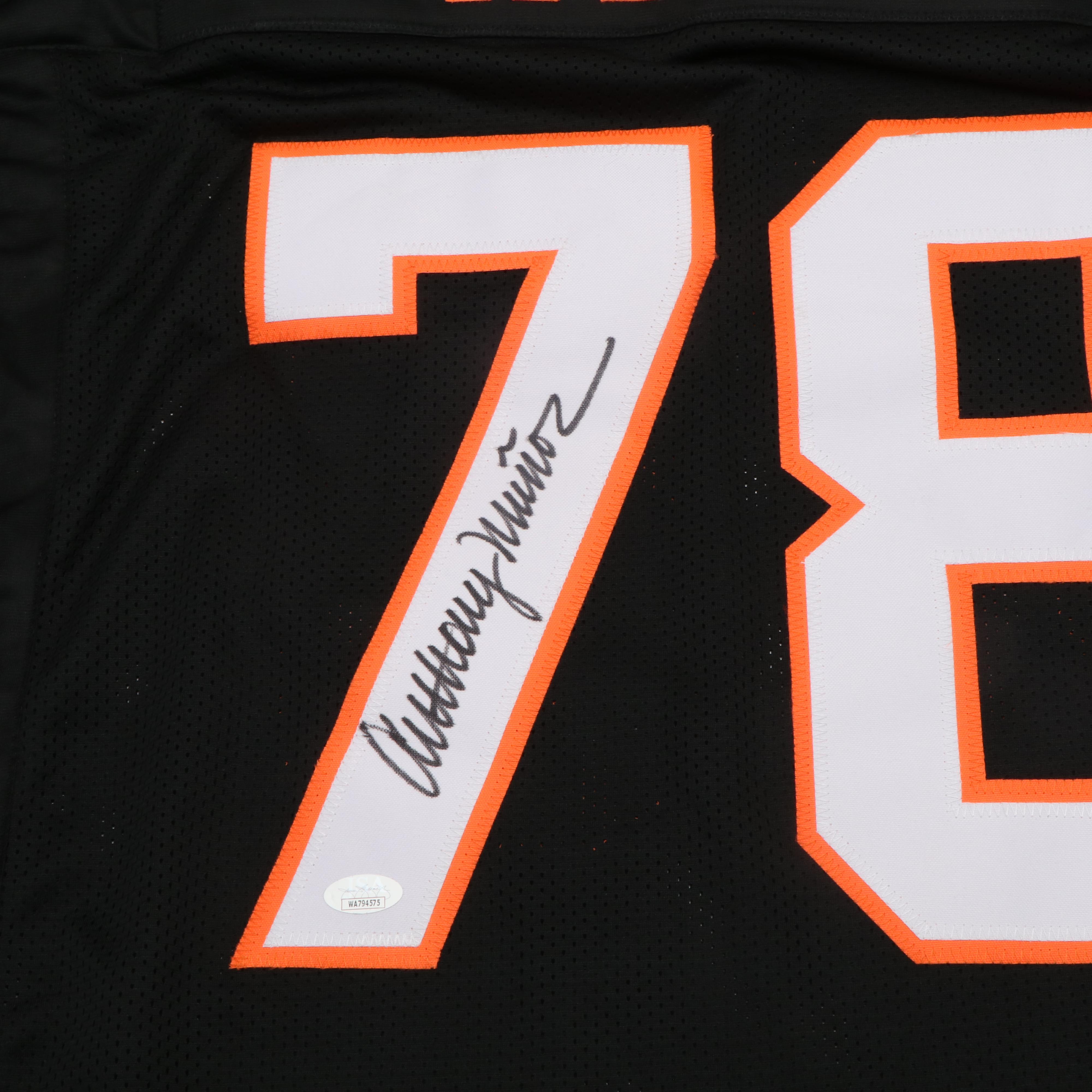 Anthony Muñoz Signed Cincinnati Bengals Football Jersey, JSA