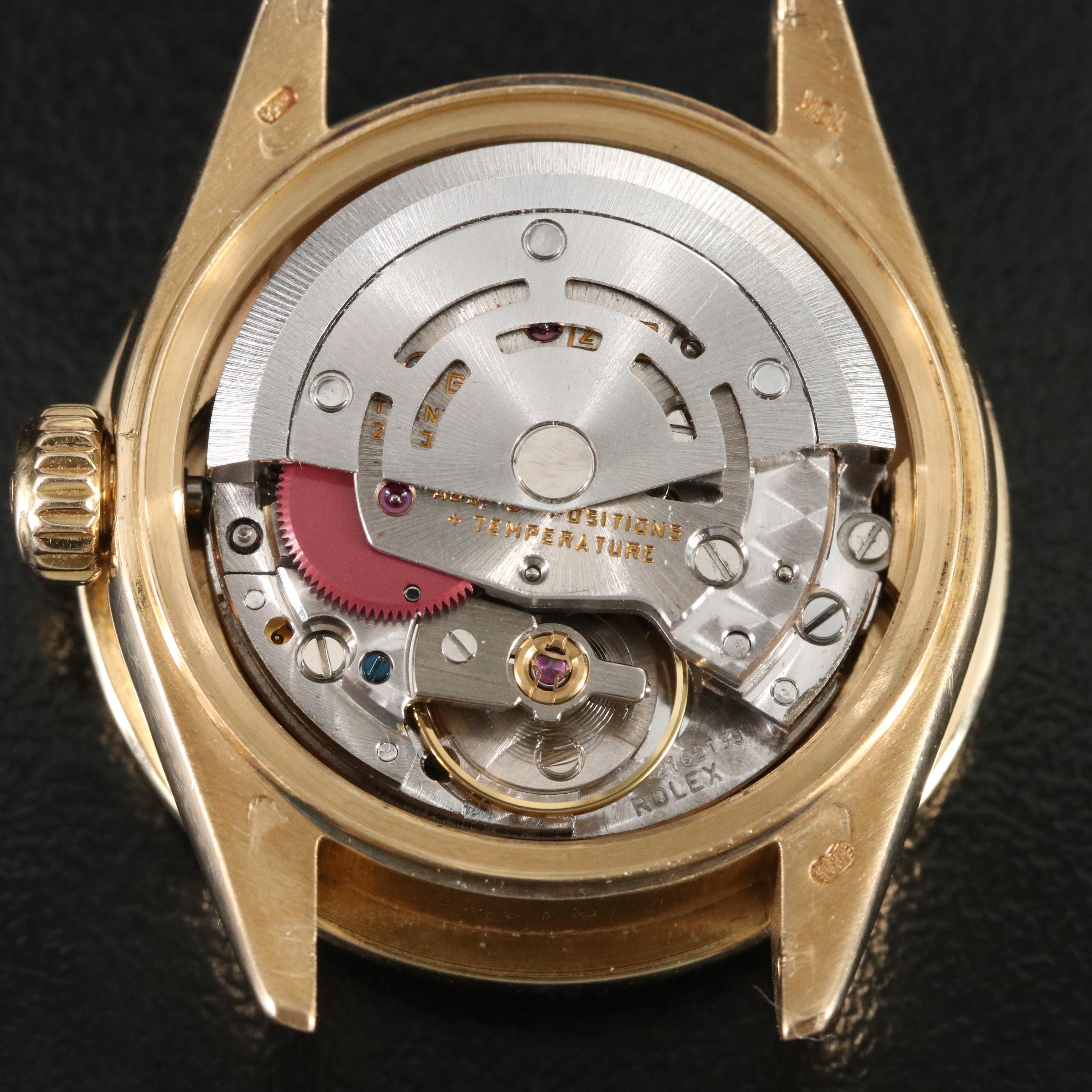 Rolex Datejust 69178 Custom Diamond Bezel & Dial 26mm 18K Gold Automatic Watch